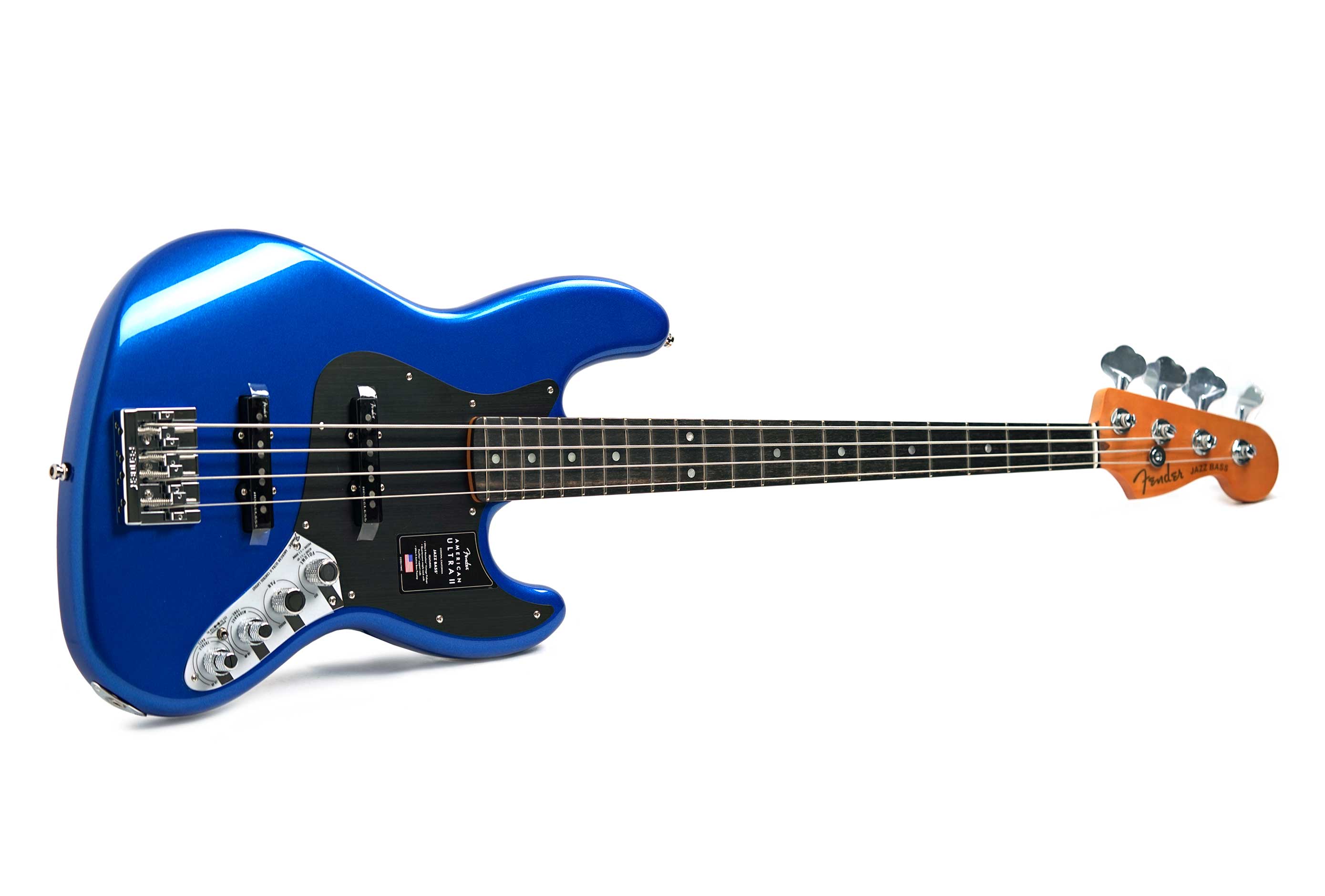 Fender American Ultra II Jazz Bass Noble Blue Ebony Fingerboard #US26007931