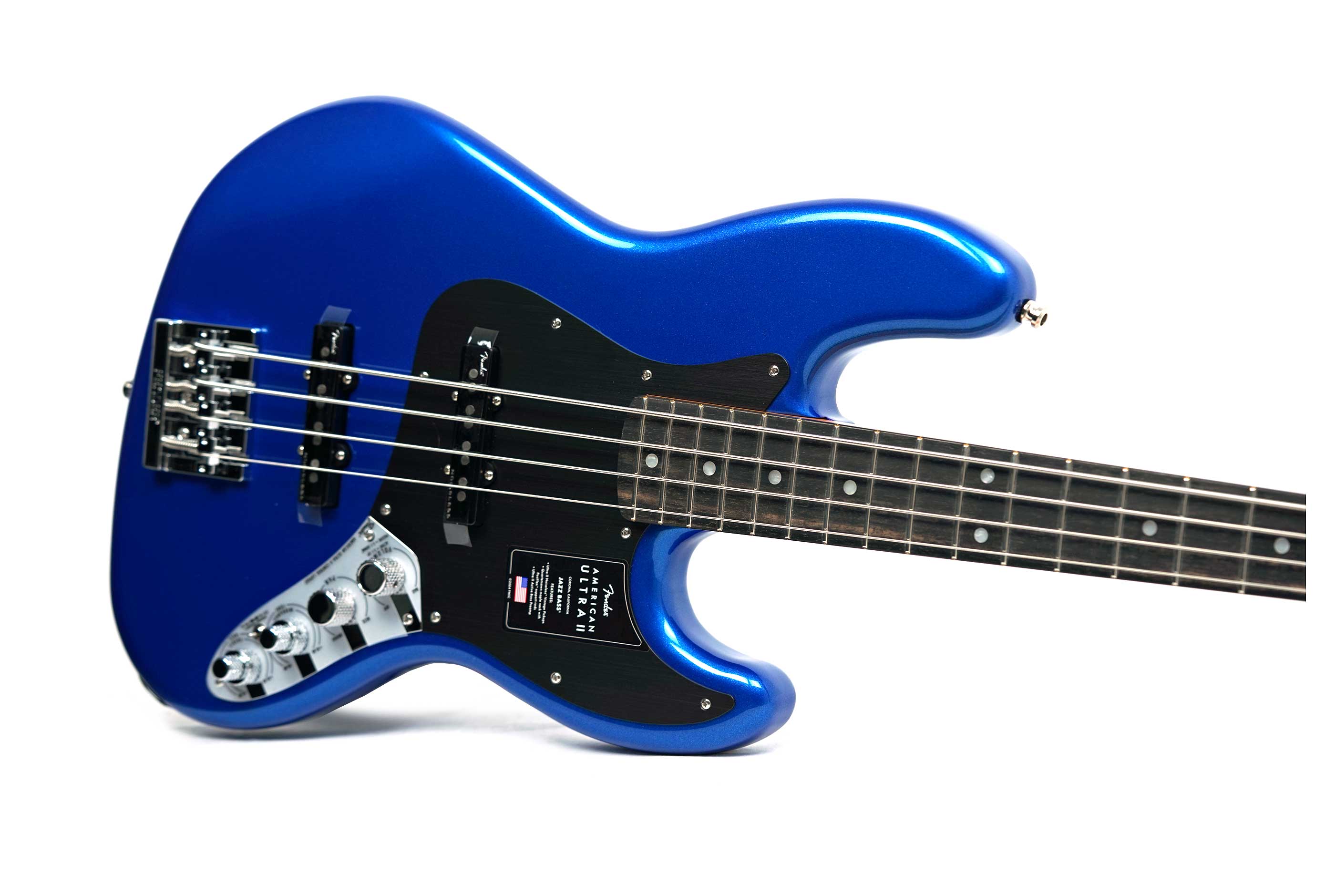 Fender American Ultra II Jazz Bass Noble Blue Ebony Fingerboard #US26007931