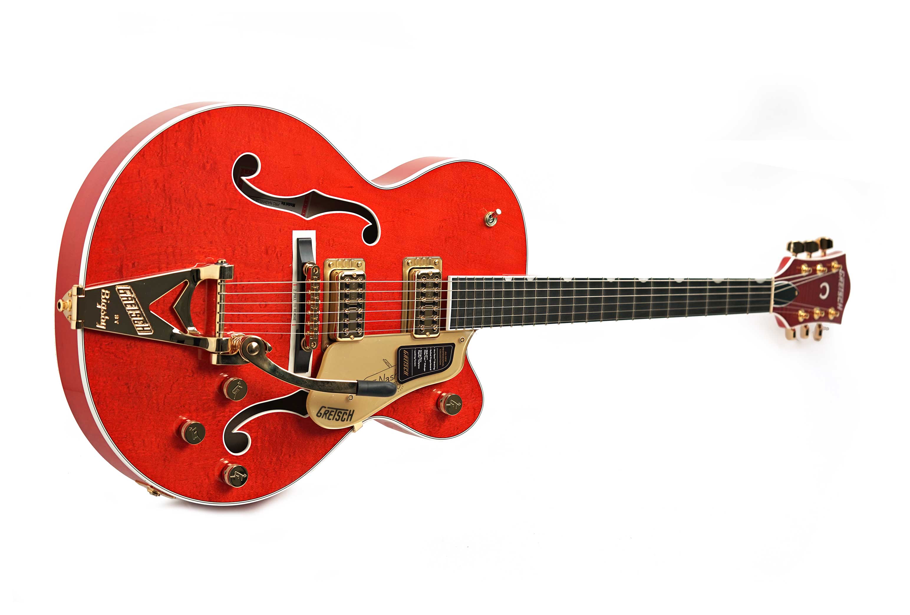 Gretsch Nashville Hollow Body Orange Stain Ebony Fingerboard #JT25061975