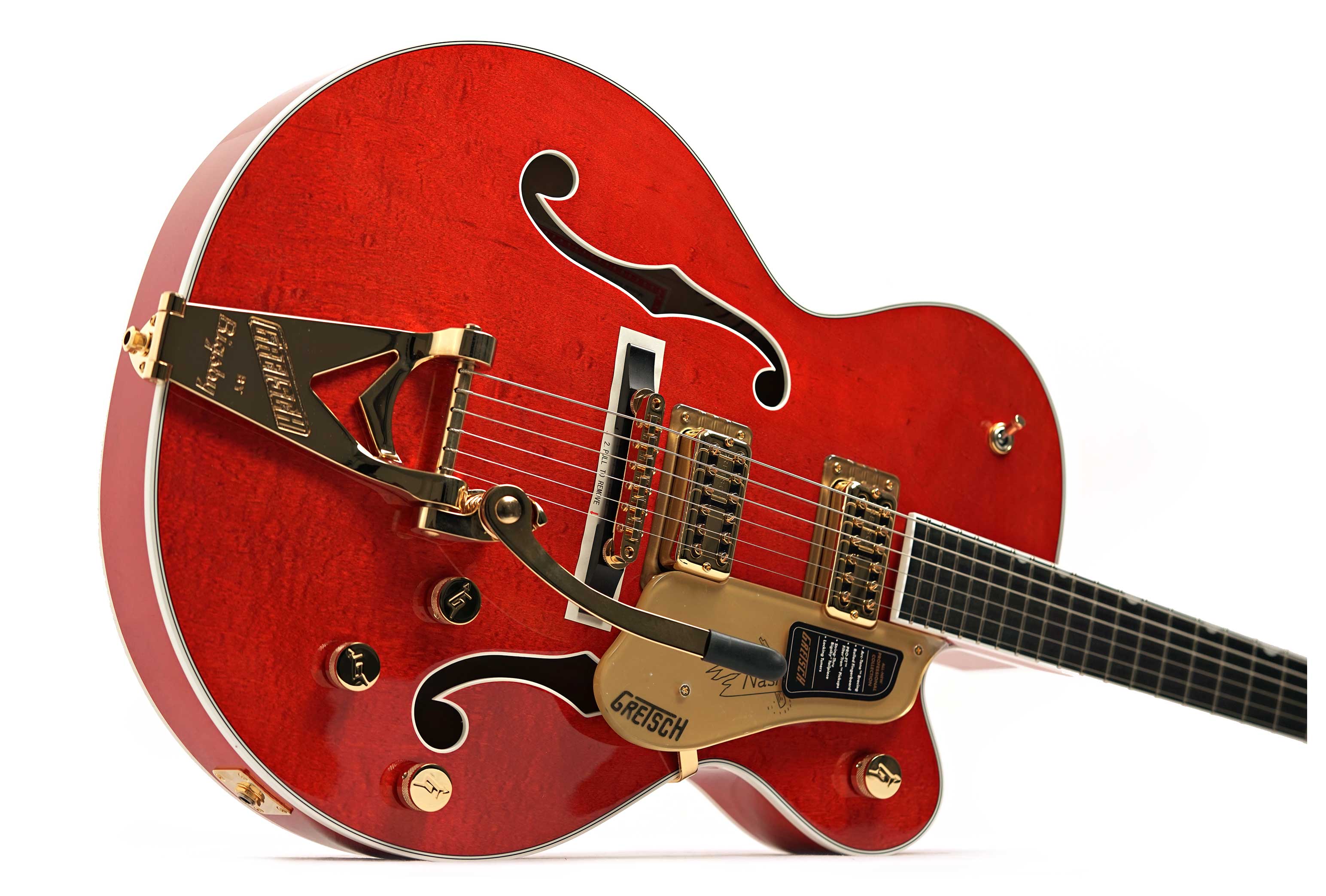 Gretsch Nashville Hollow Body Orange Stain Ebony Fingerboard #JT25061975