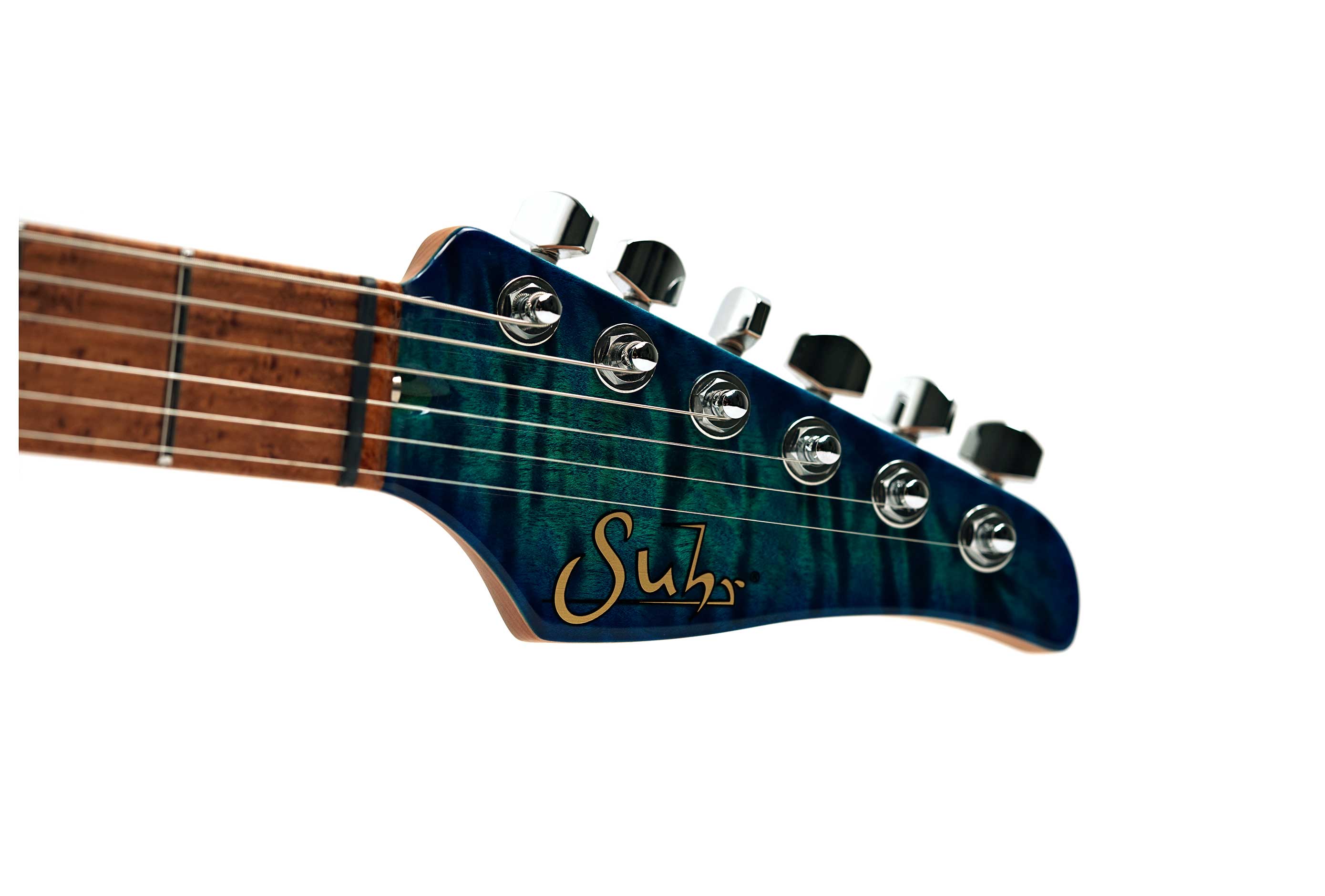 Suhr Modern Angel Quilt Maple Aqua Blue Burst HSH #87862