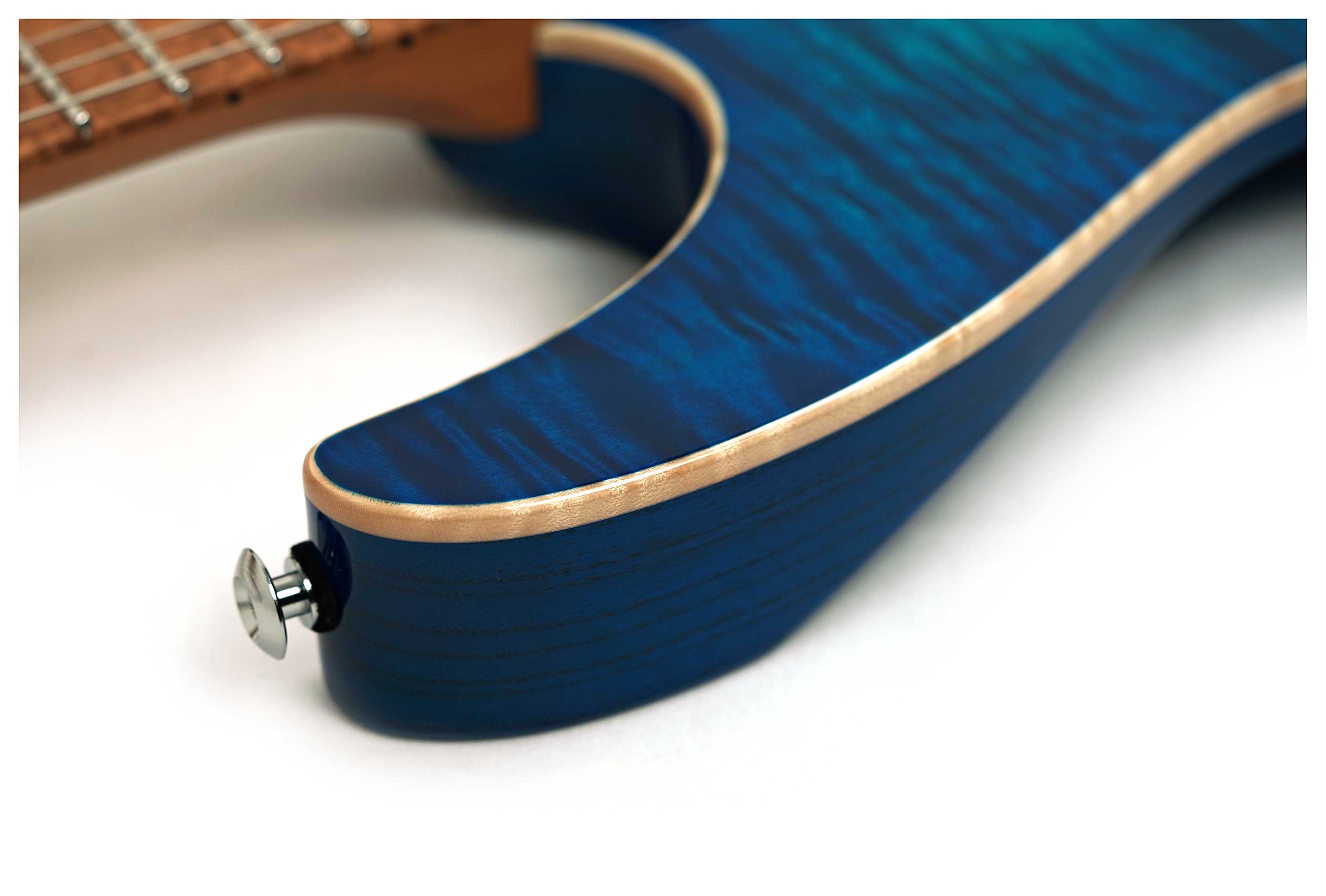 Suhr Modern Angel Quilt Maple Aqua Blue Burst HSH #87862