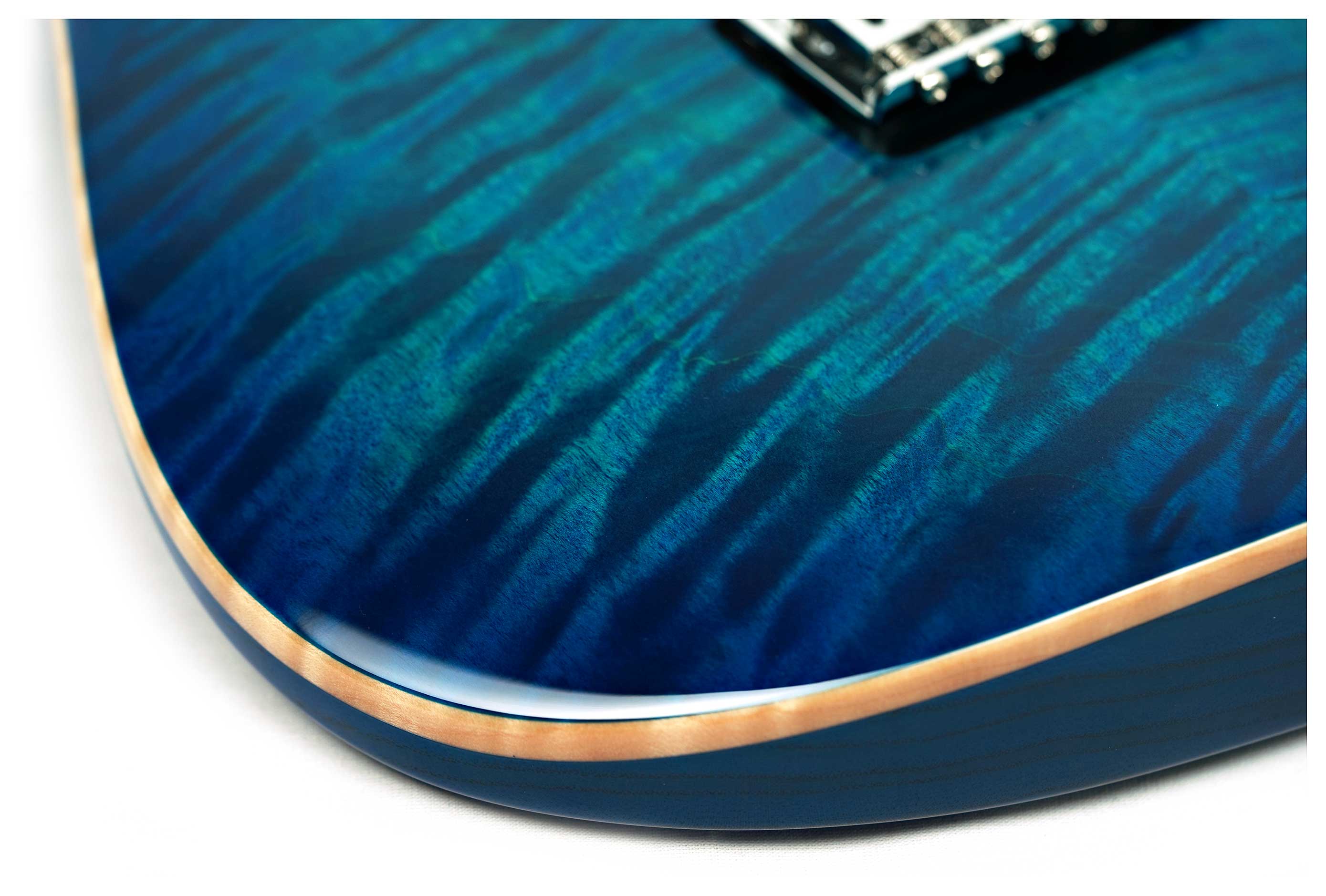 Suhr Modern Angel Quilt Maple Aqua Blue Burst HSH #87862