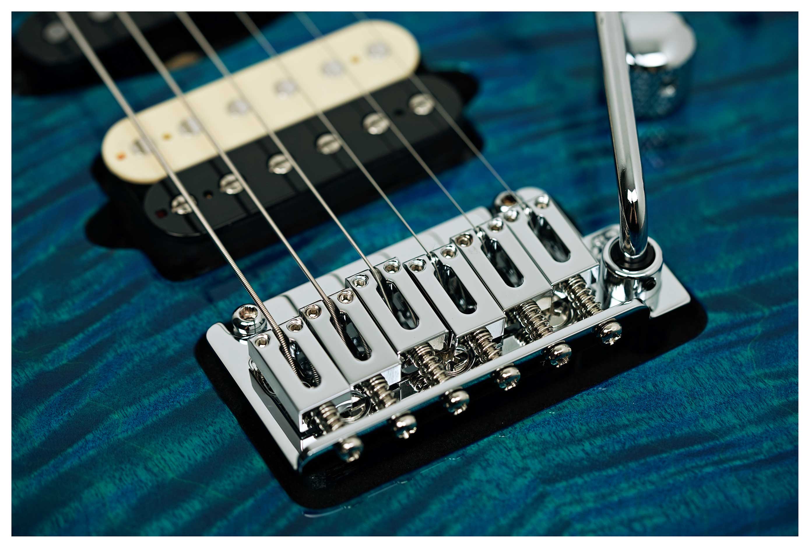 Suhr Modern Angel Quilt Maple Aqua Blue Burst HSH #87862