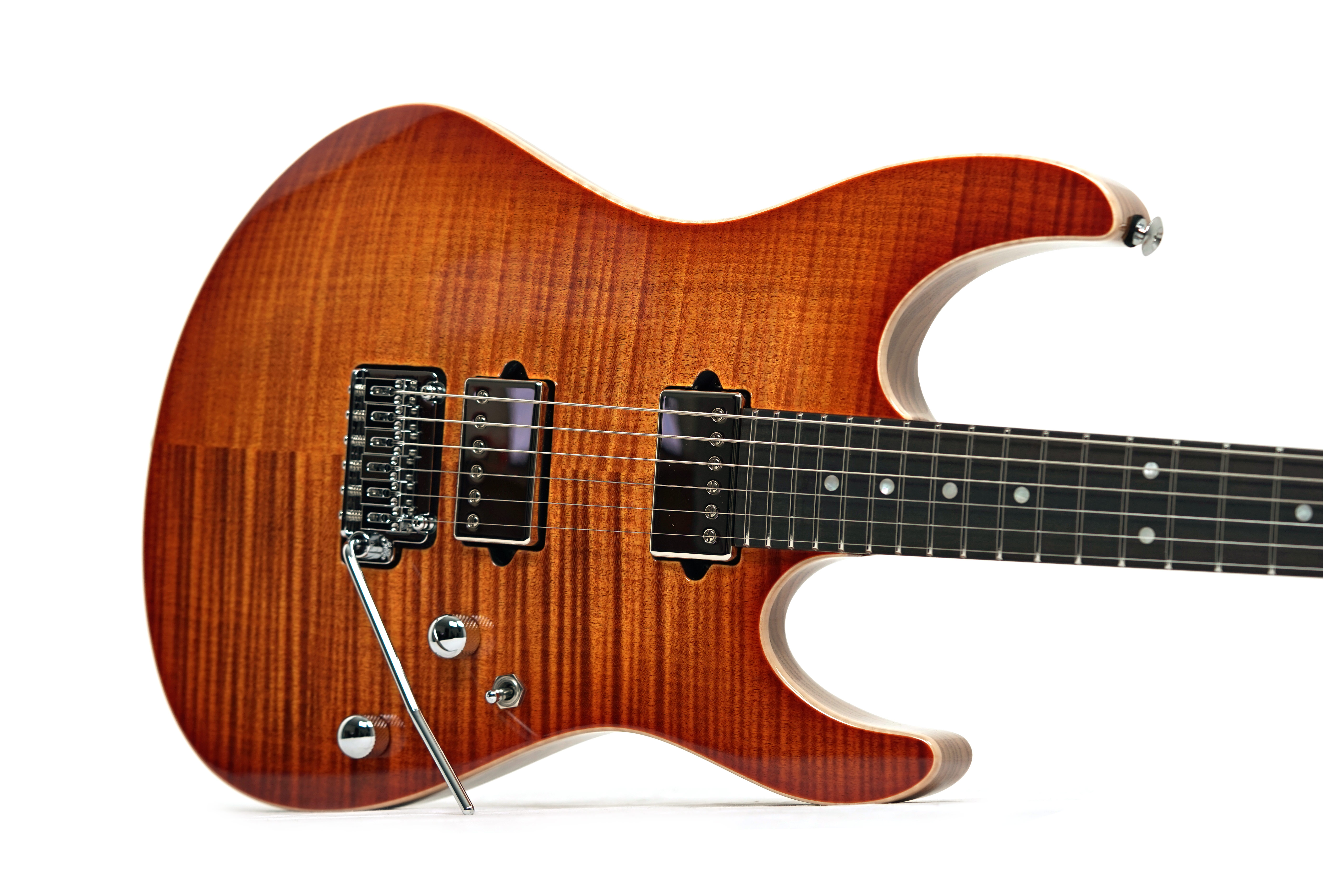 Suhr Modern HH Flame Copperhead Burst Ebony Fingerboard #87859