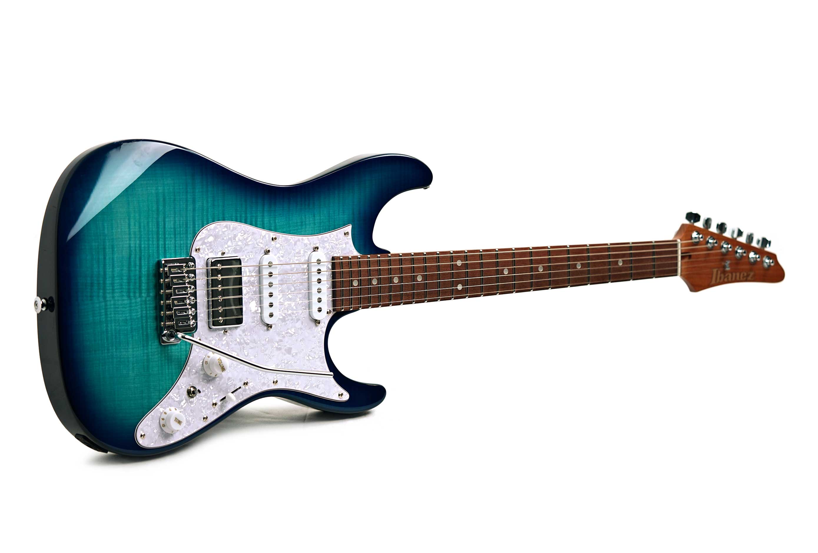 Ibanez AZ22S1F AZ Standard HSS Transparent Turquoise Burst (Ex-Demo) #5N260300353