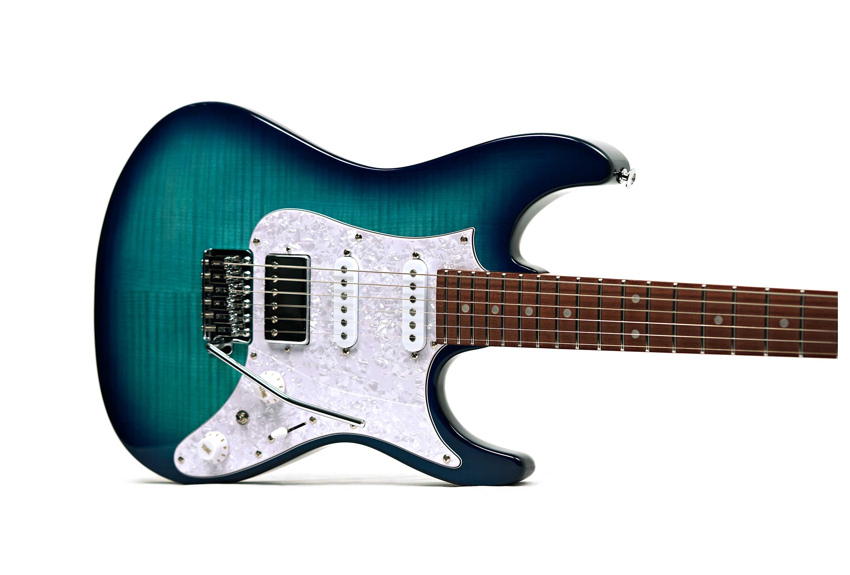 Ibanez AZ22S1F AZ Standard HSS Transparent Turquoise Burst (Ex-Demo) #5N260300353