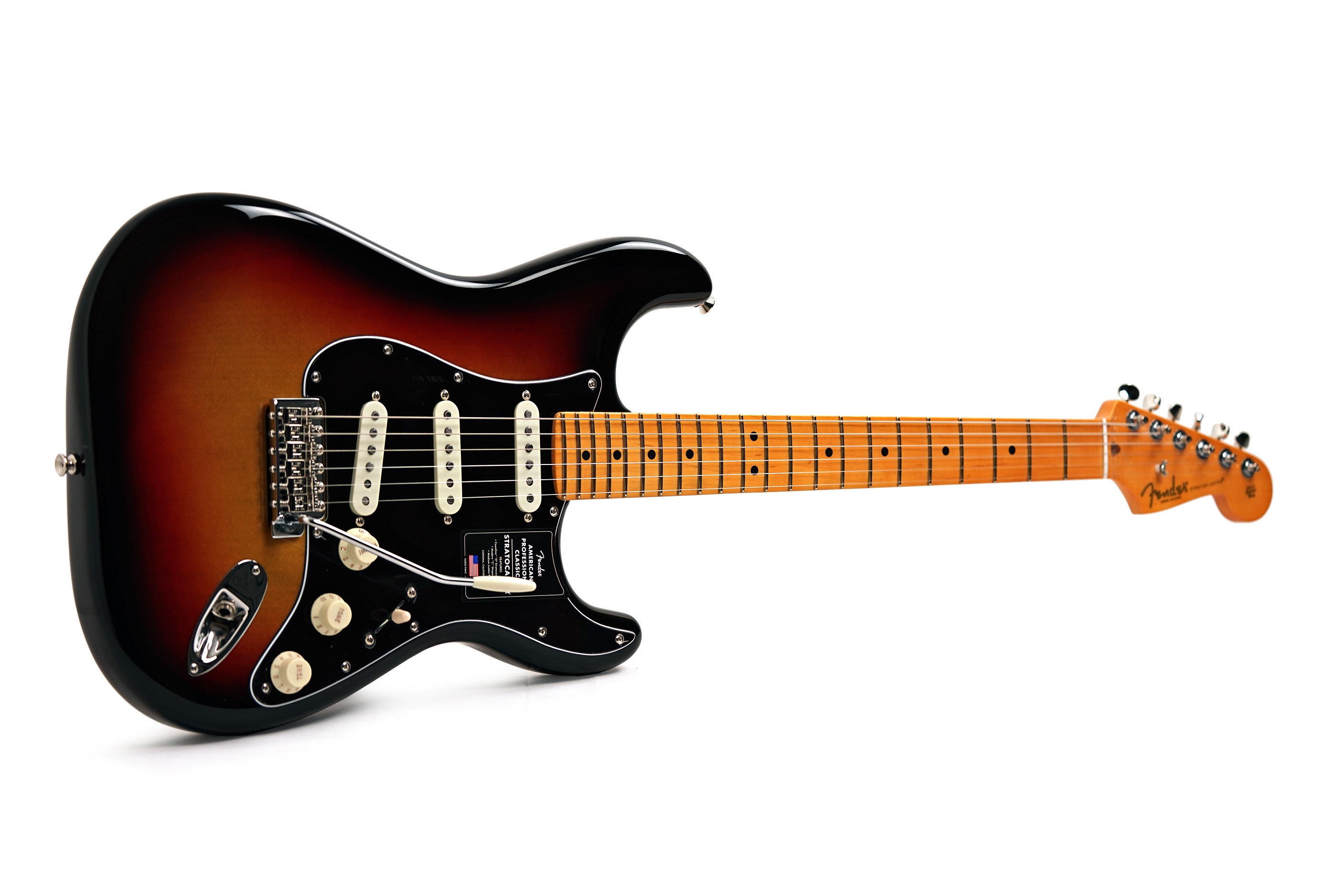 Fender American Professional Classic Stratocaster 3-Colour Sunburst Maple Fingerboard #US26046919