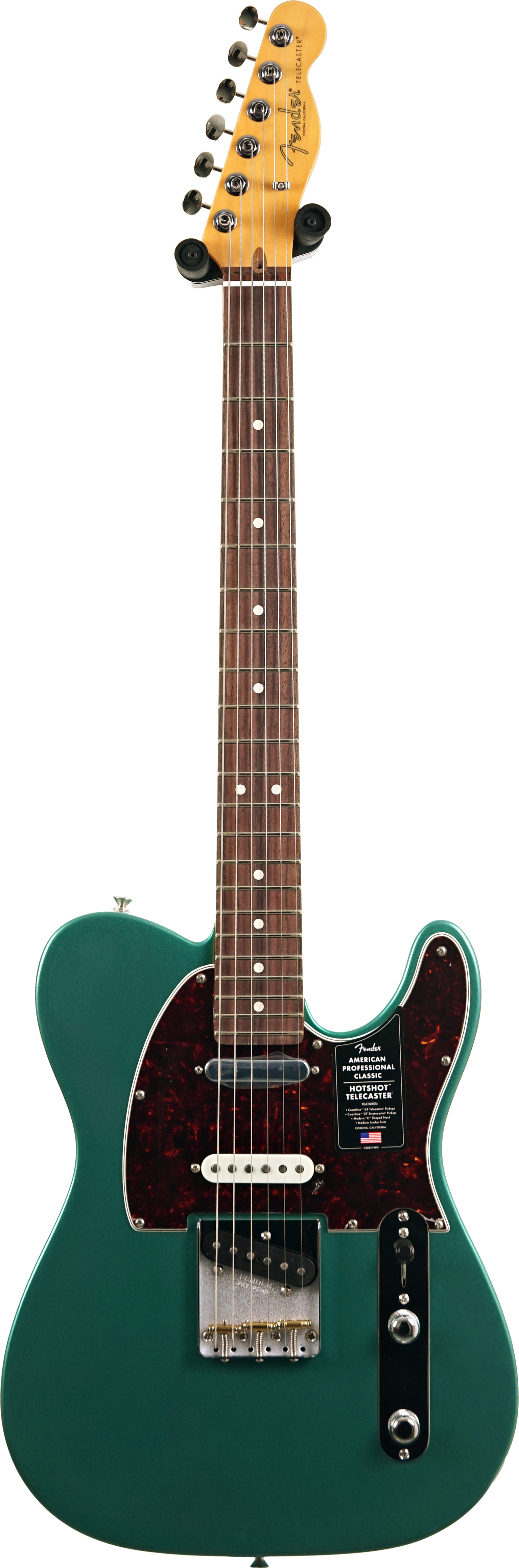 Fender American Professional Classic Hotshot Telecaster SSS Faded Sherwood Green Metallic Rosewood Fingerboard #US25085375