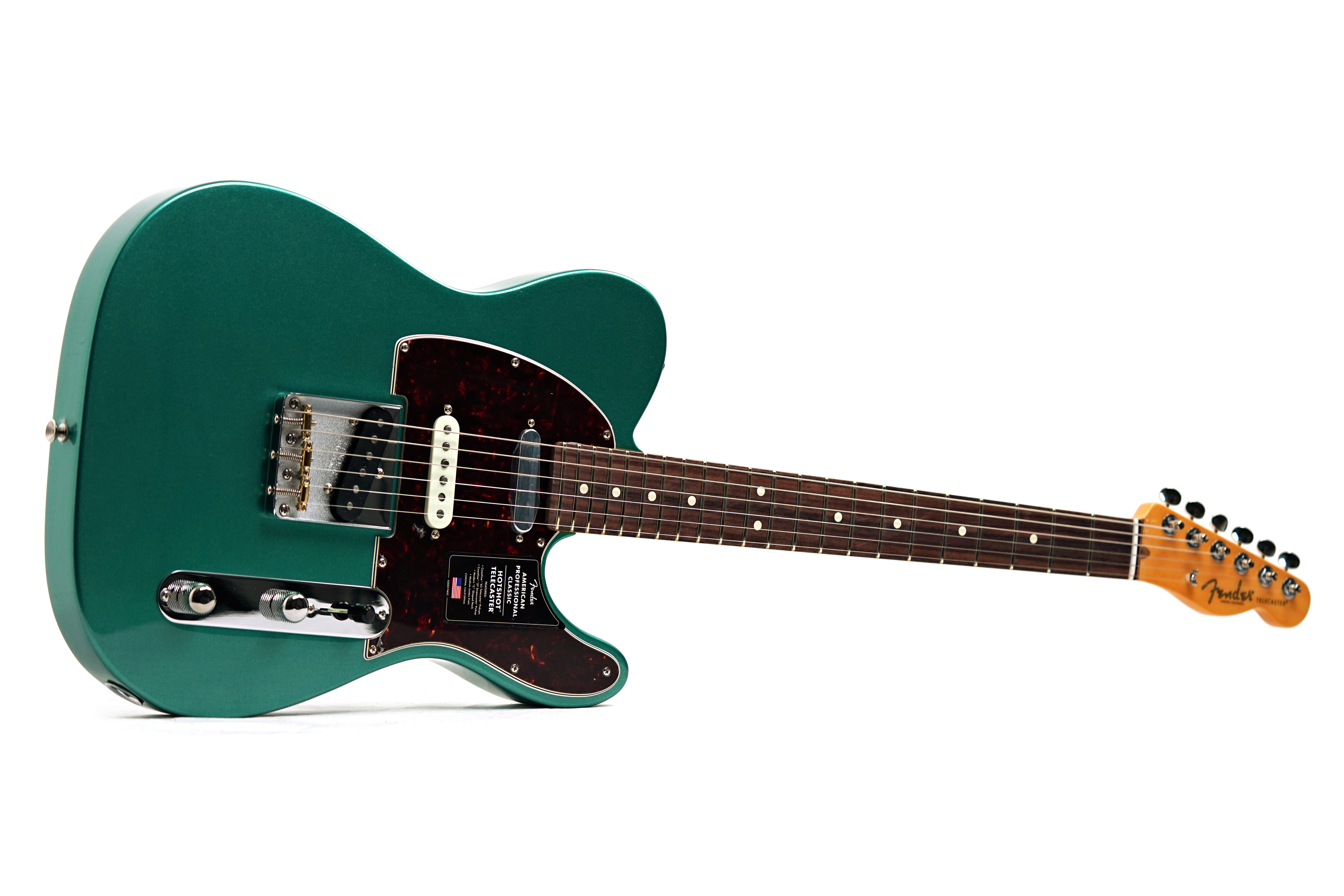 Fender American Professional Classic Hotshot Telecaster SSS Faded Sherwood Green Metallic Rosewood Fingerboard #US25085375