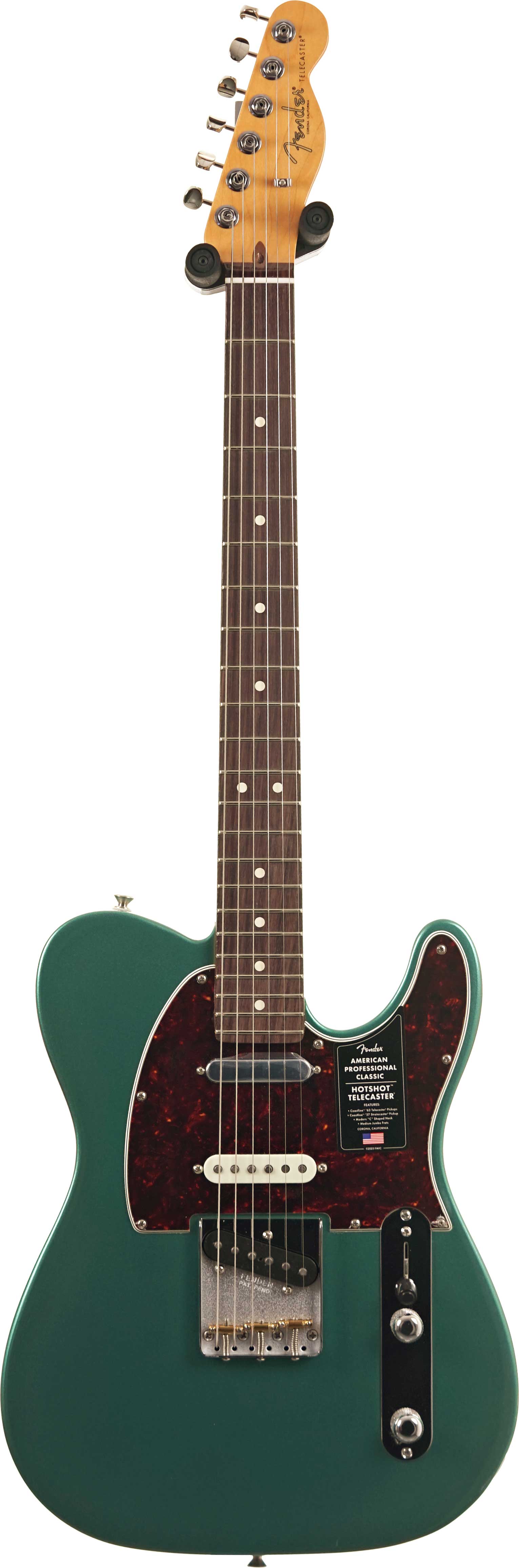 Fender American Professional Classic Hotshot Telecaster SSS Faded Sherwood Green Metallic Rosewood Fingerboard #US25067239