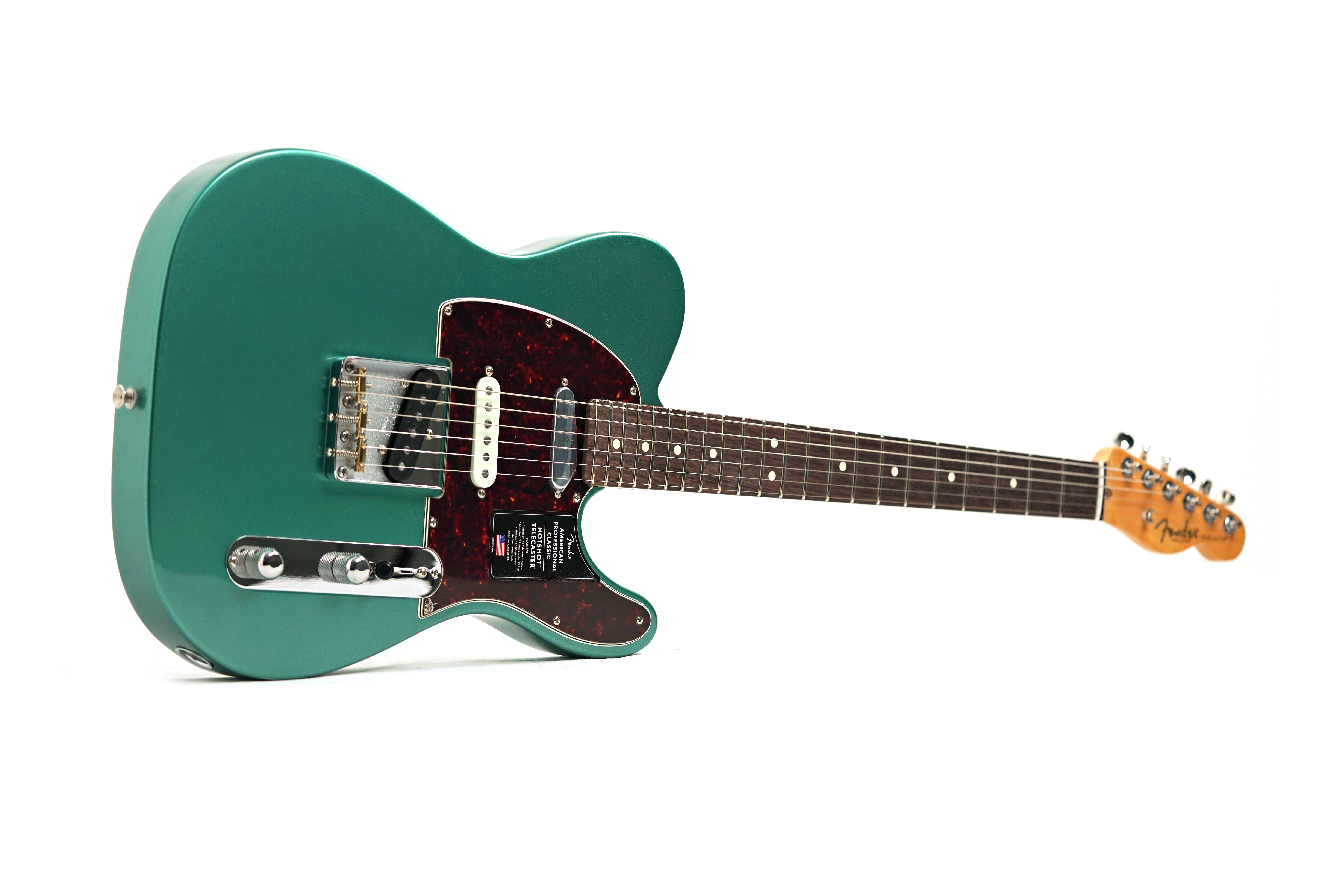 Fender American Professional Classic Hotshot Telecaster SSS Faded Sherwood Green Metallic Rosewood Fingerboard #US25067239