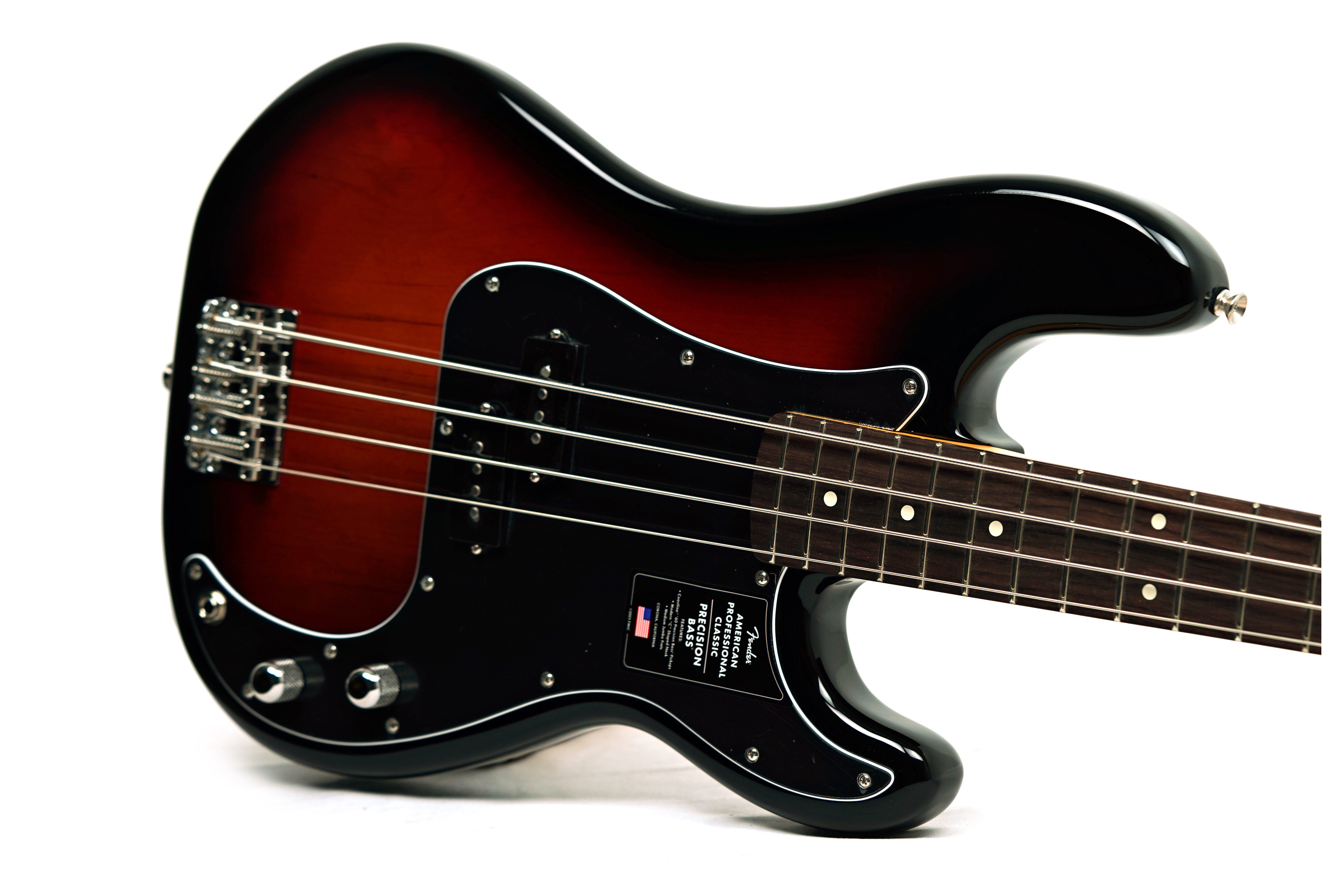 Fender American Professional Classic Precision Bass 3-Colour Sunburst Rosewood Fingerboard #US25112462