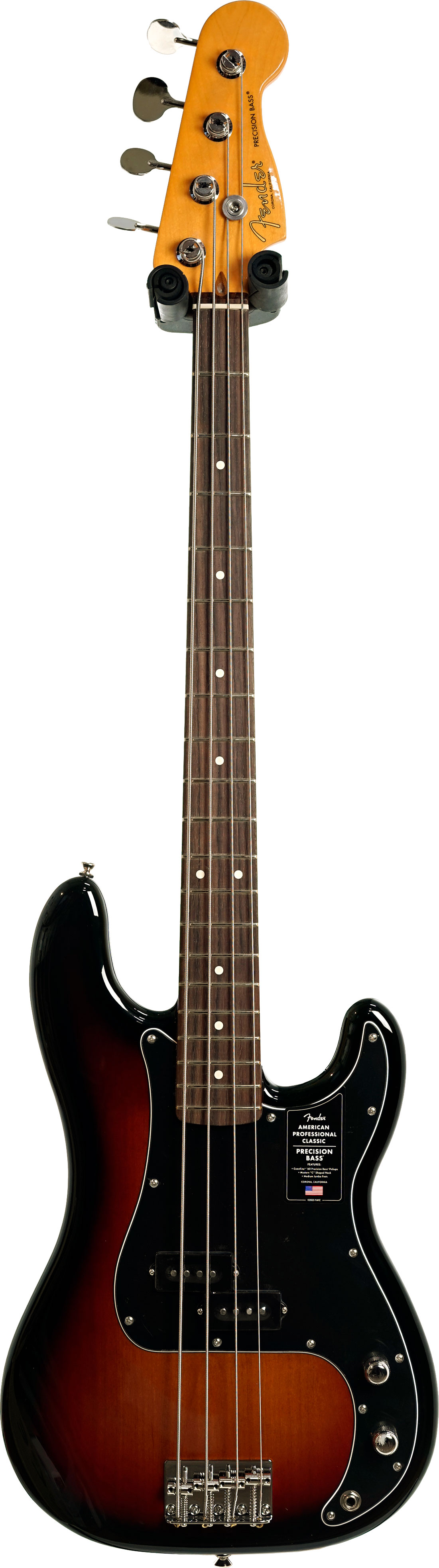 Fender American Professional Classic Precision Bass 3-Colour Sunburst Rosewood Fingerboard #US25053338