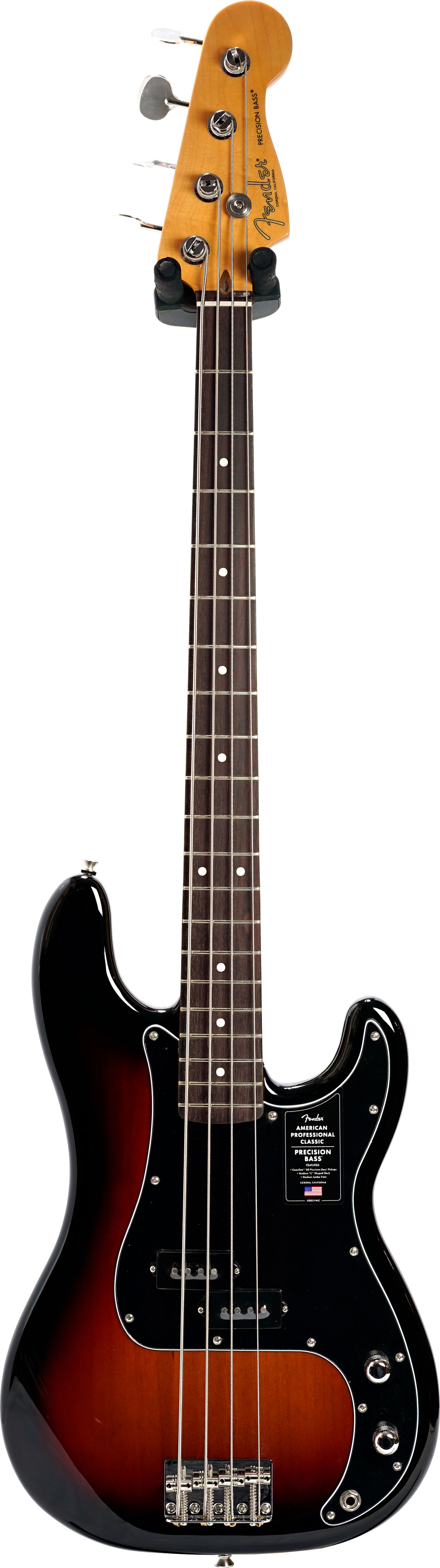 Fender American Professional Classic Precision Bass 3-Colour Sunburst Rosewood Fingerboard #US25105934