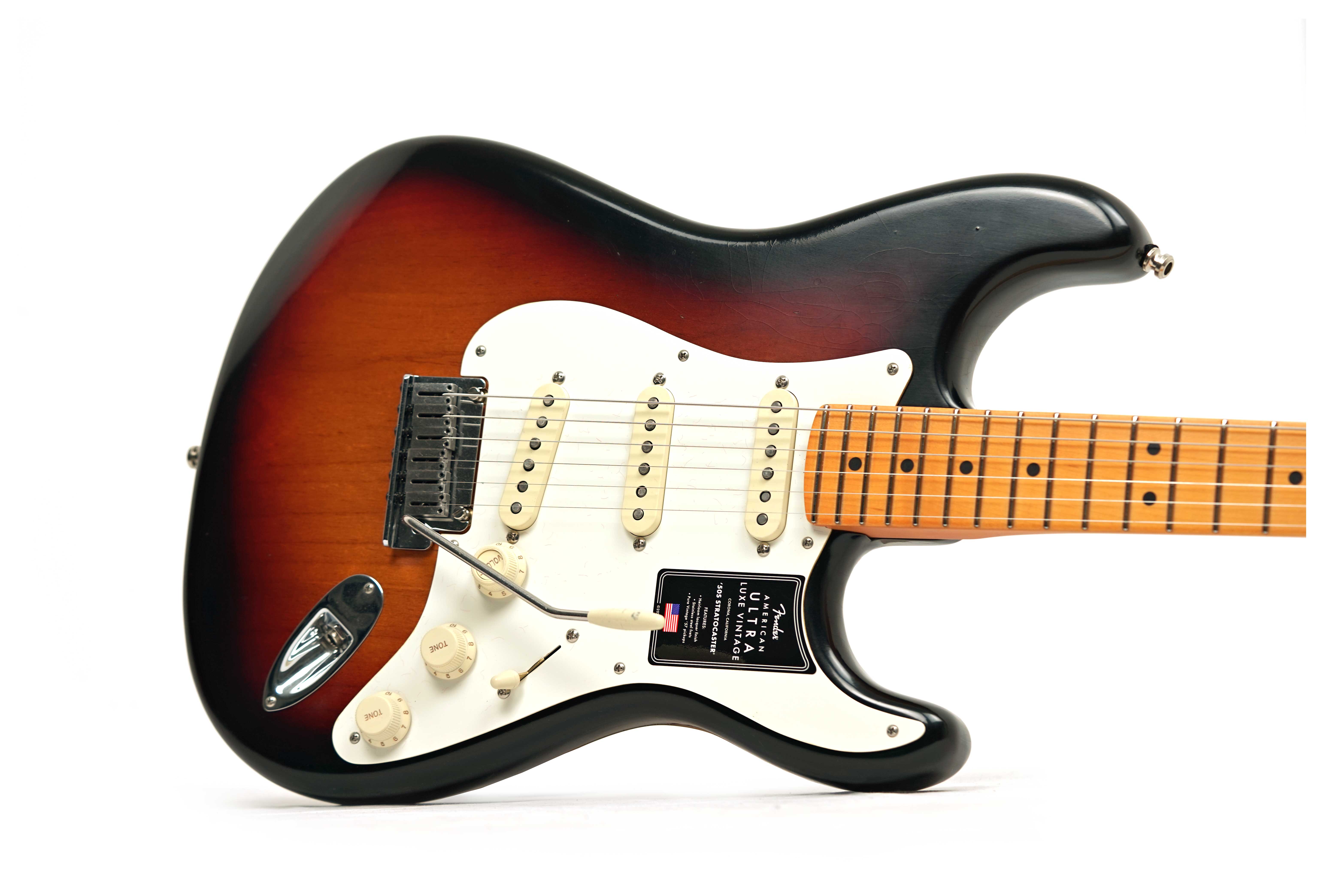 Fender American Ultra Luxe Vintage 50s Stratocaster 3 Colour Sunburst #US25005741