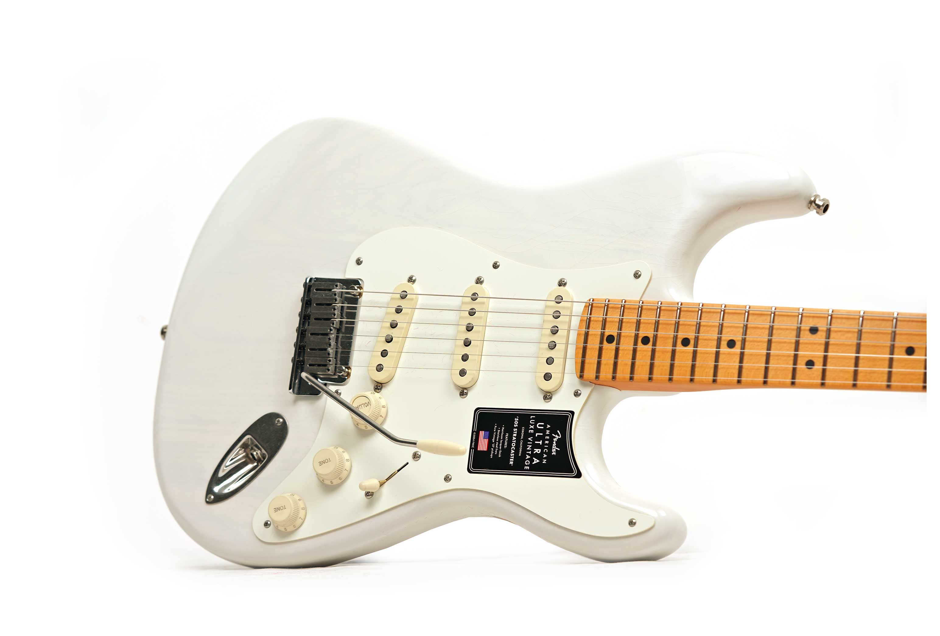 Fender American Ultra Luxe Vintage 50s Stratocaster White Blonde #US25036085