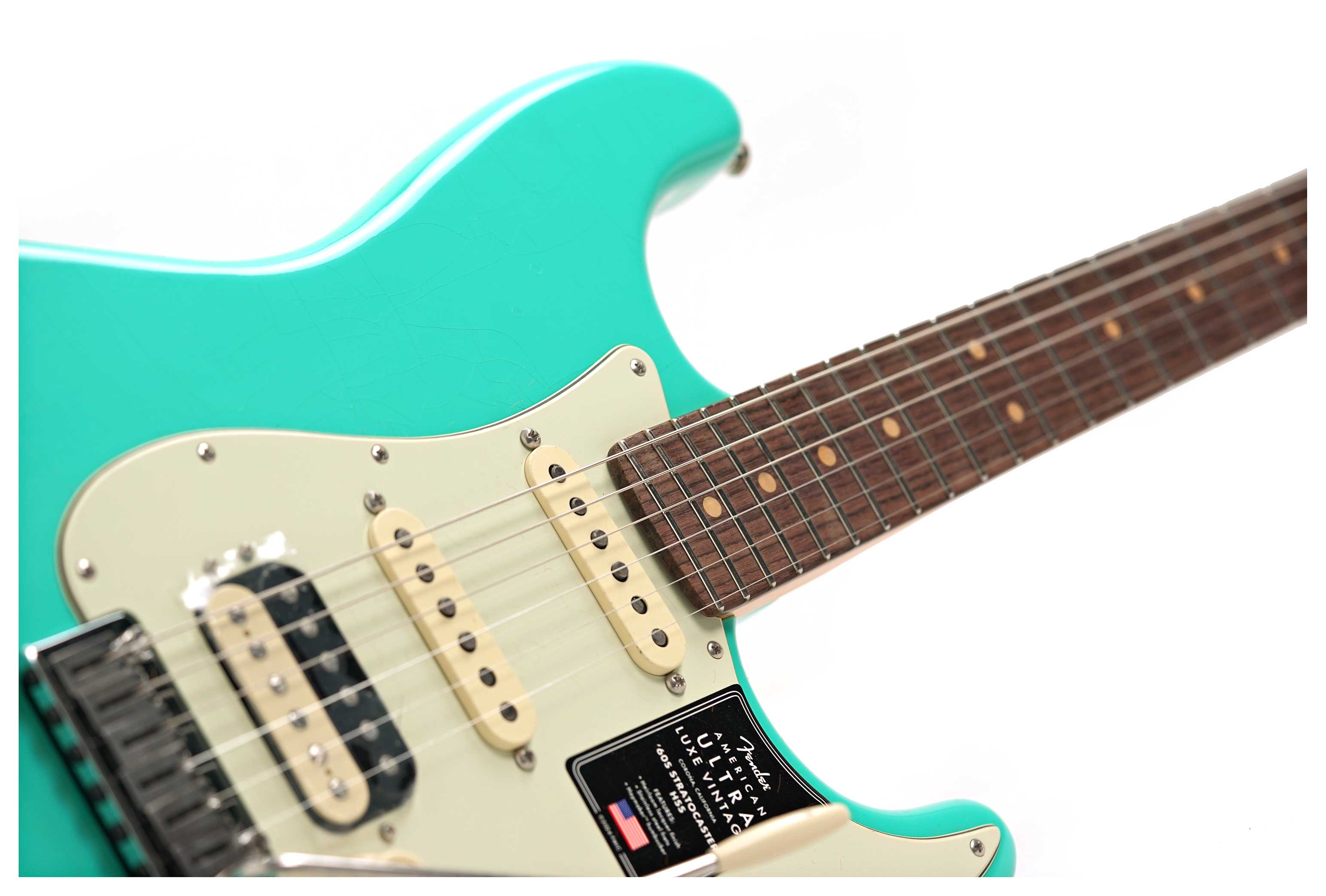 Fender American Ultra Luxe Vintage 60s Stratocaster HSS Sea Foam Green #US25027511