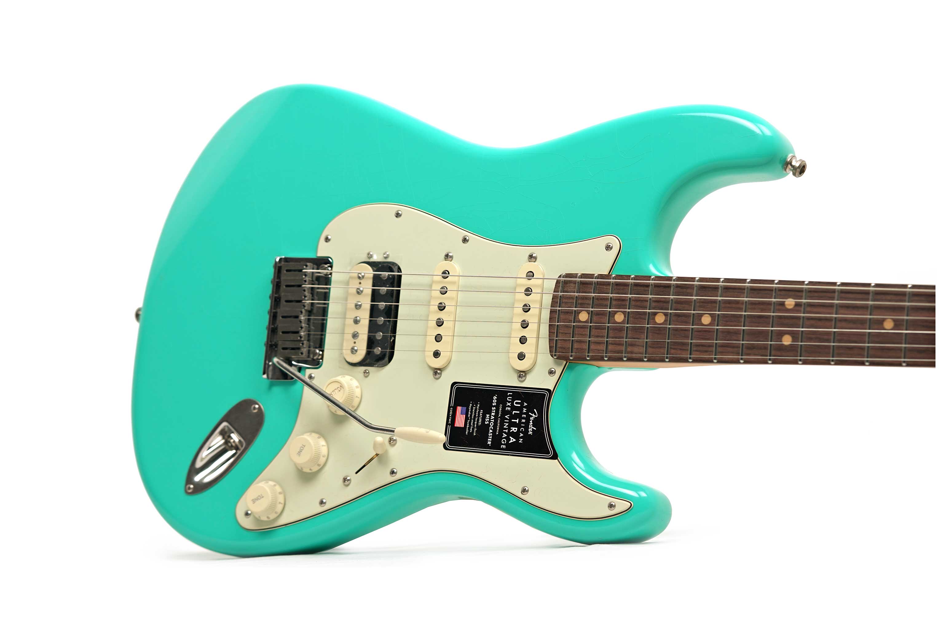 Fender American Ultra Luxe Vintage 60s Stratocaster HSS Sea Foam Green #US25027511