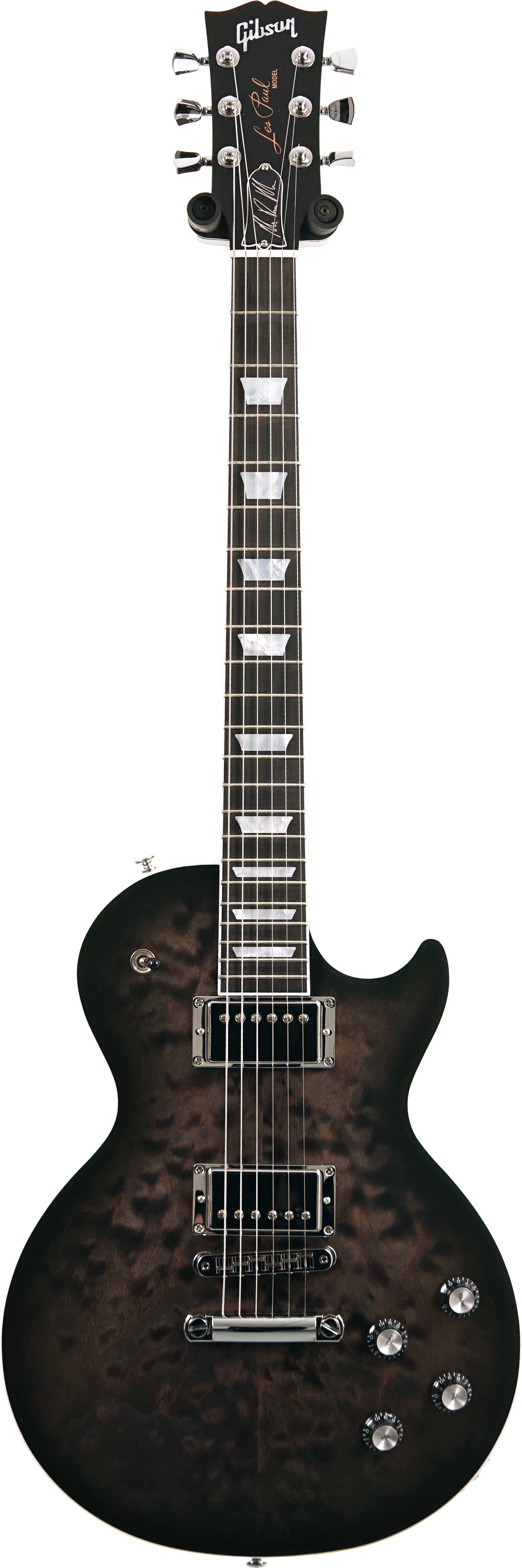 Gibson Mark Morton Les Paul Modern Quilt Translucent Ebony Burst Satin #213960292