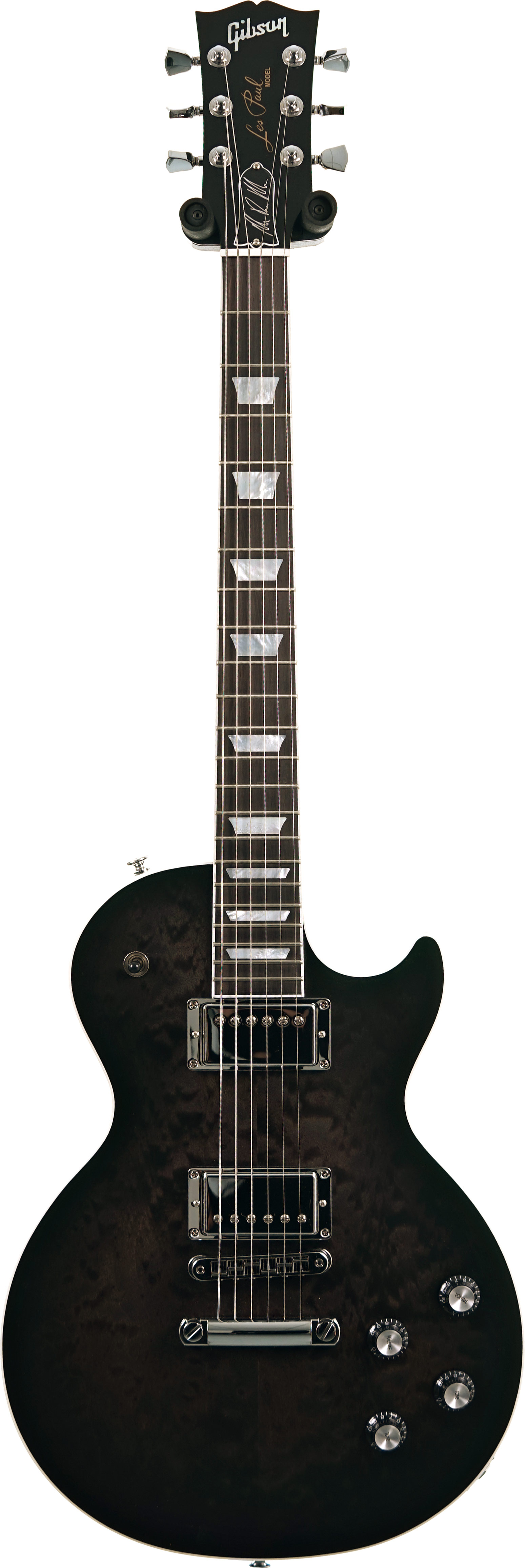 Gibson Mark Morton Les Paul Modern Quilt Translucent Ebony Burst Satin #218060153