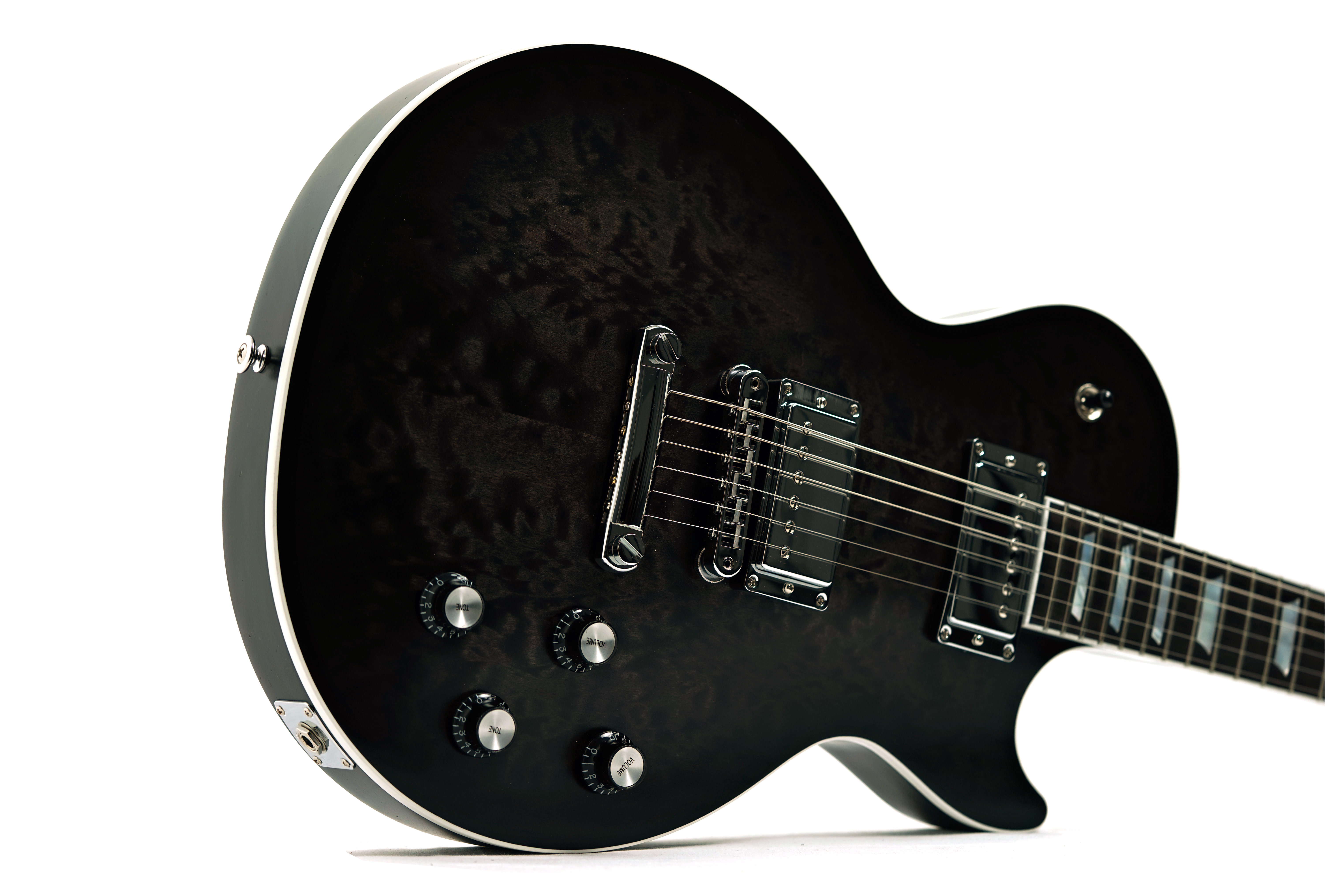 Gibson Mark Morton Les Paul Modern Quilt Translucent Ebony Burst Satin #218060153