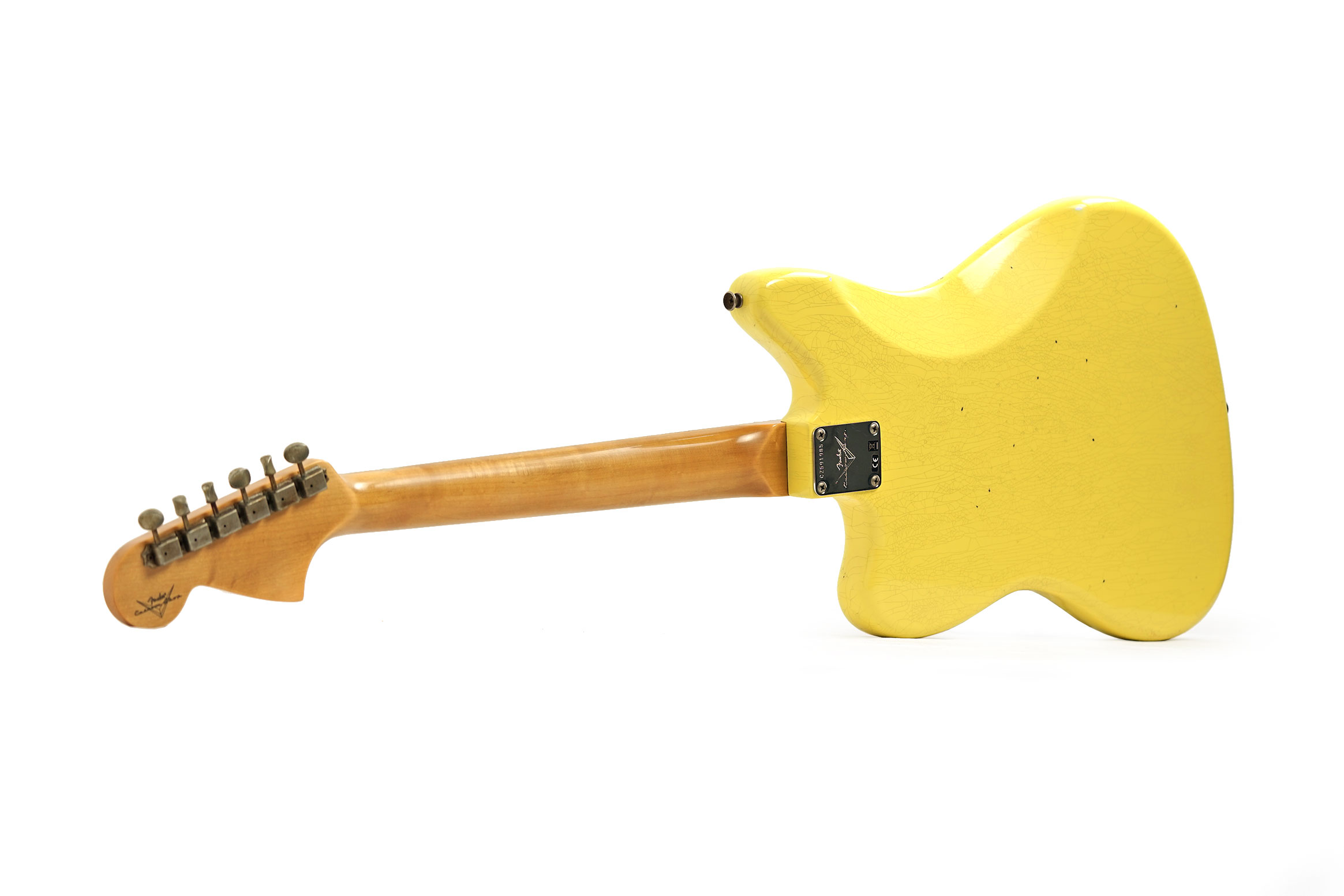 Fender Custom Shop 1964 Jaguar Journeyman Relic Graffiti Yellow Rosewood Fingerboard #CZ591985