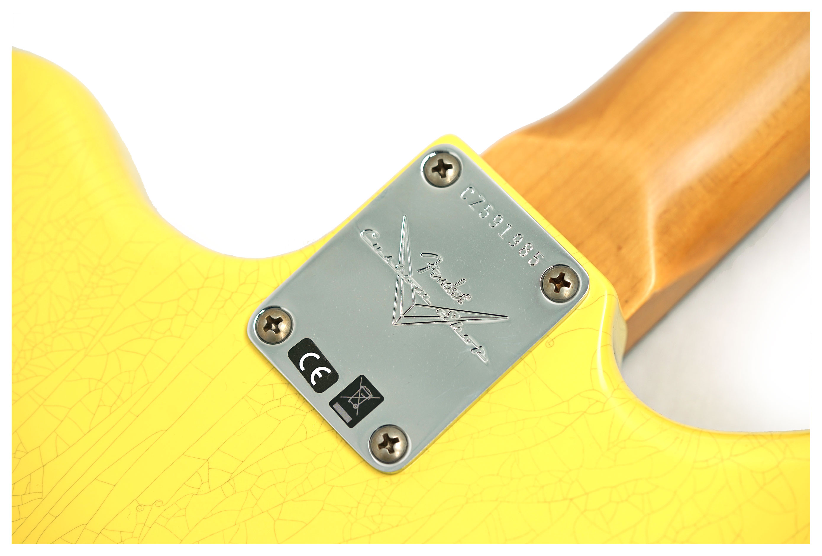 Fender Custom Shop 1964 Jaguar Journeyman Relic Graffiti Yellow Rosewood Fingerboard #CZ591985