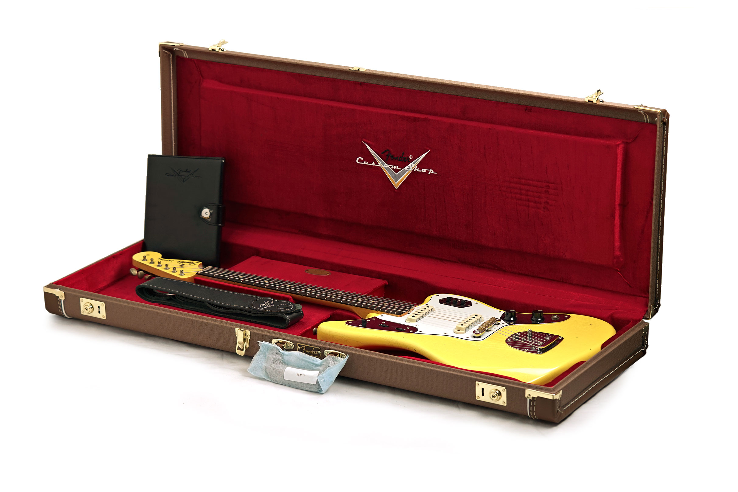 Fender Custom Shop 1964 Jaguar Journeyman Relic Graffiti Yellow Rosewood Fingerboard #CZ591985