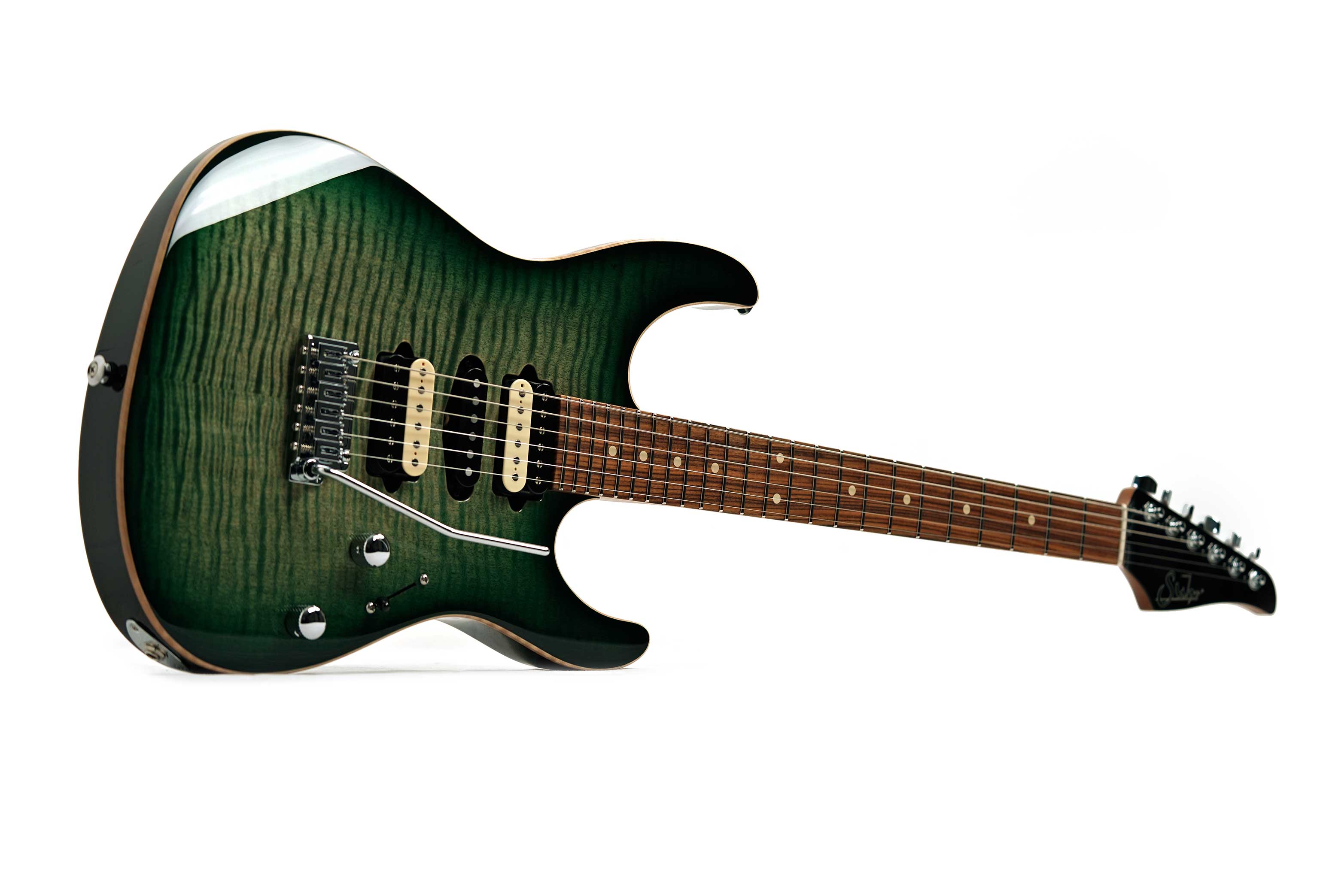 Suhr guitarguitar Exclusive Modern Plus Trans Green Burst Pau Ferro Fingerboard #92010