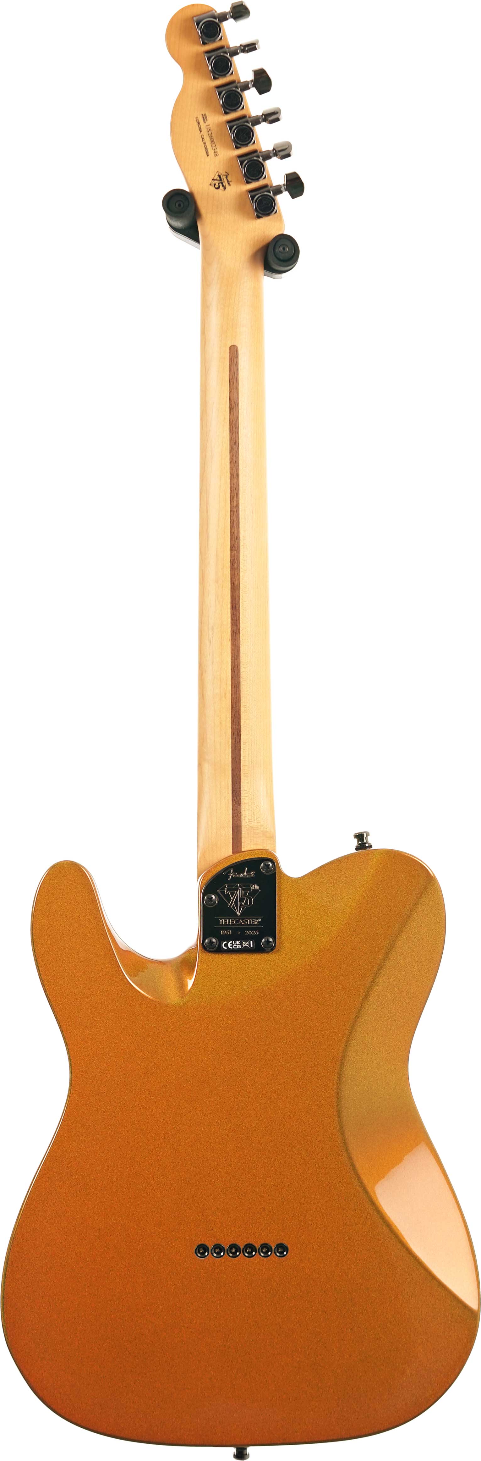Fender 75th Anniversary American Ultra II Telecaster Liquid Gold Ebony Fingerboard #US26002348