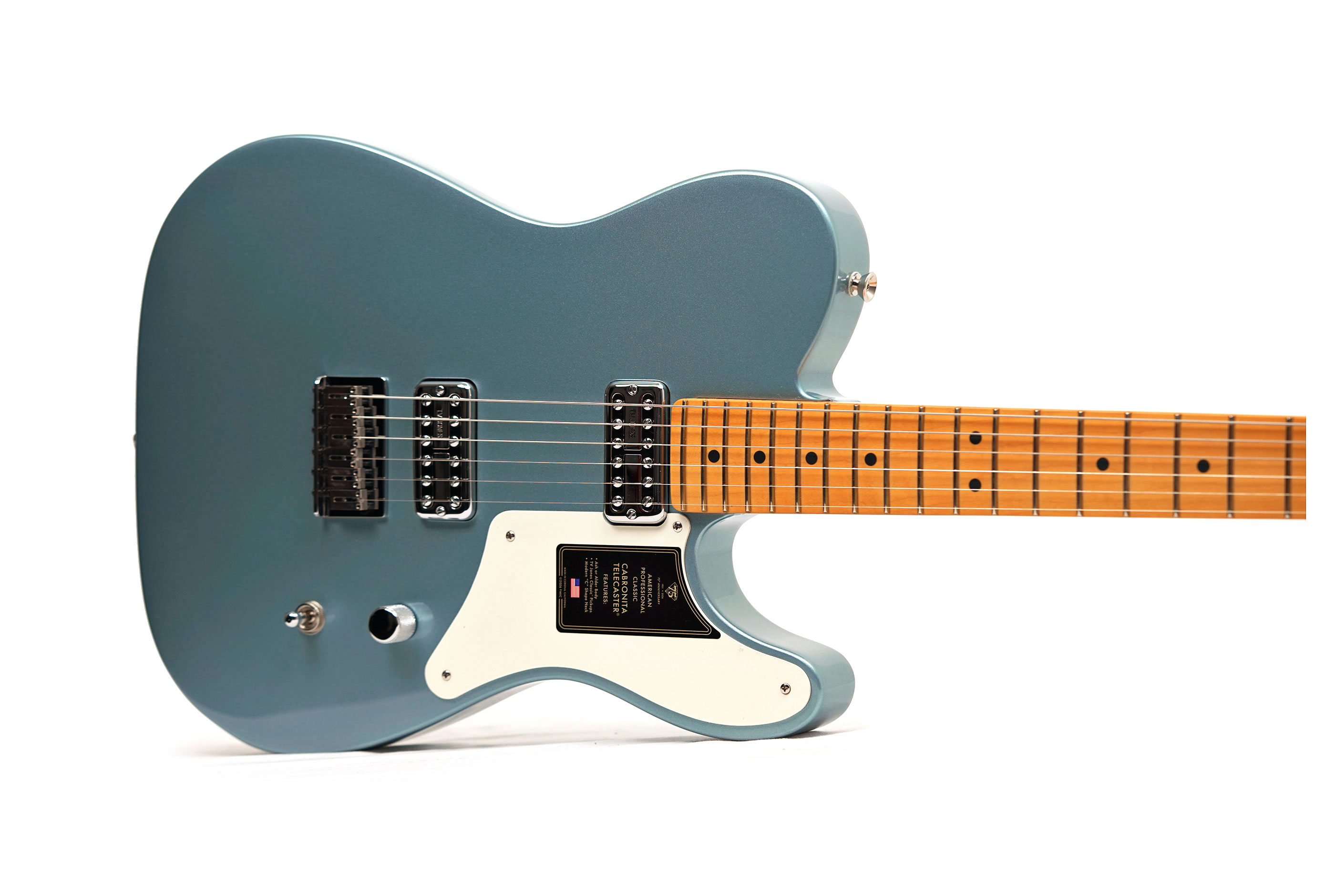 Fender 75th Anniversary American Professional Classic Cabronita Telecaster Ice Blue Metallic Maple Fingerboard #US26054364
