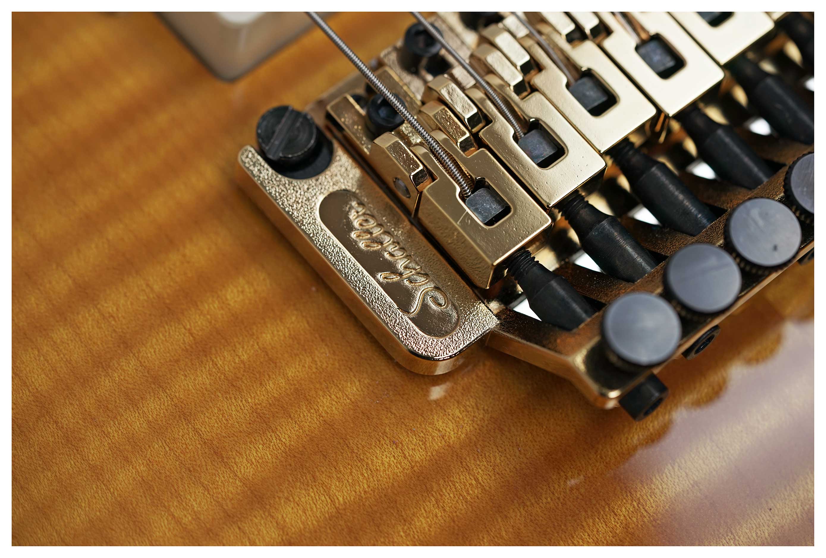 Pensa Guitars Soho Custom Classic Flame Amber Knopfler Spec #1344