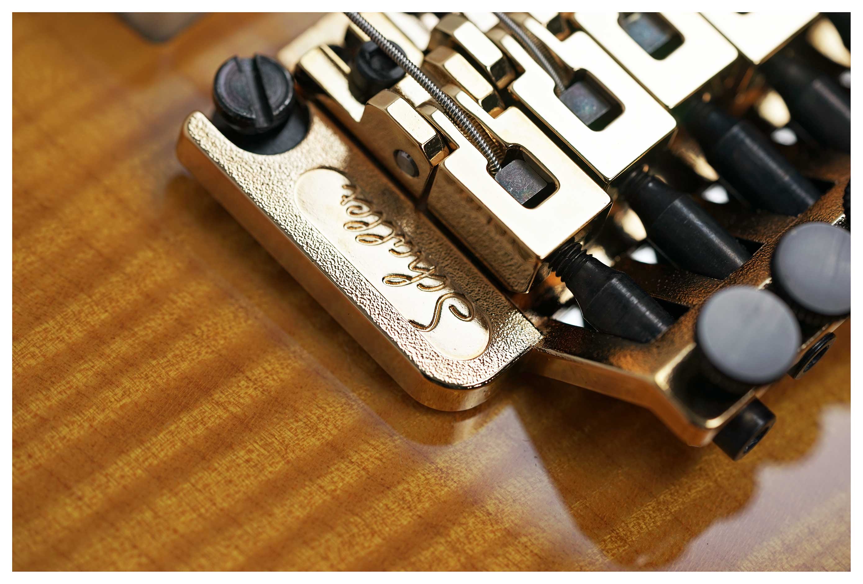 Pensa Guitars Soho Custom Classic Flame Amber Knopfler Spec #1343