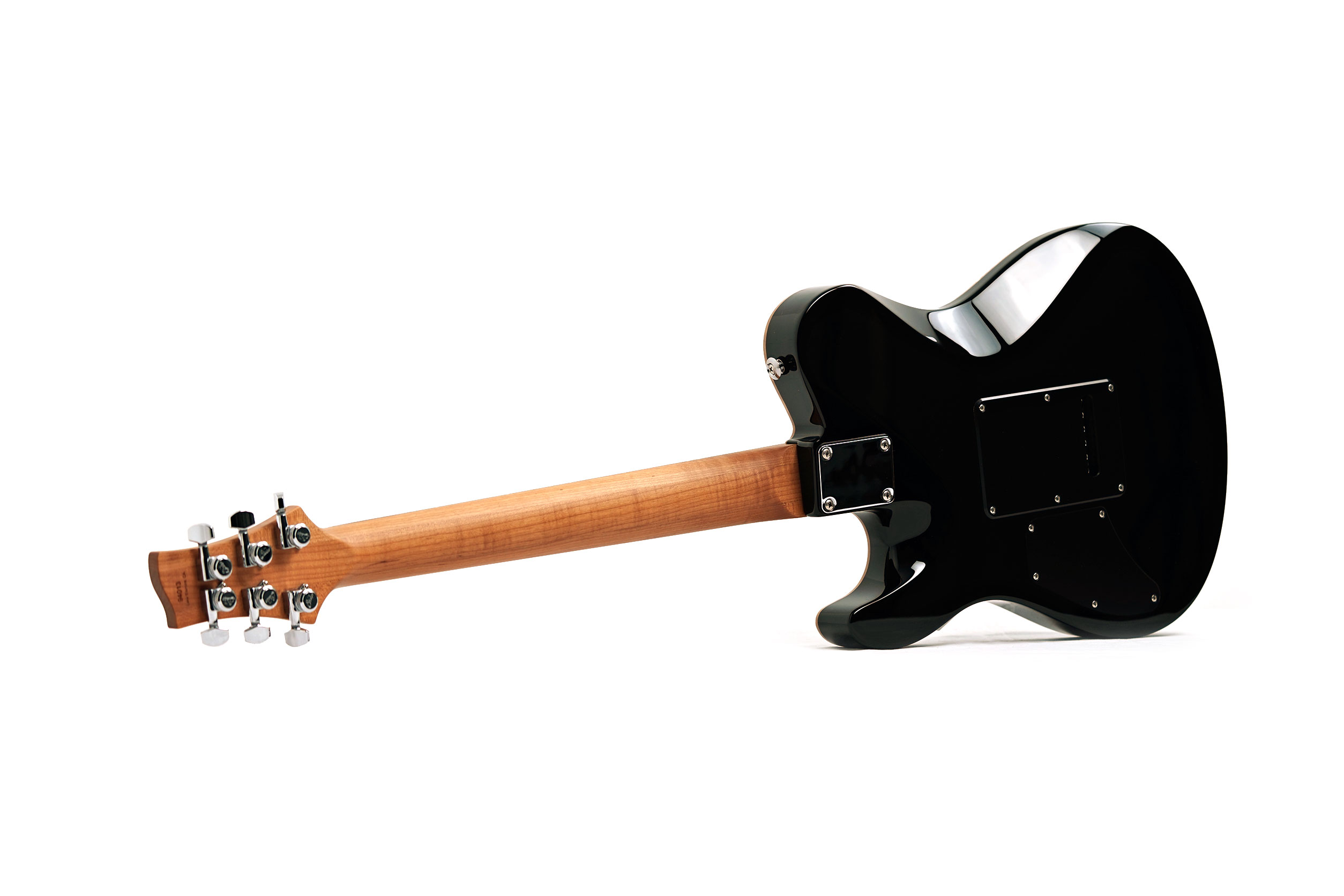 Suhr Oso Short Scale Alder Figured Maple Trans Black Rosewood Fingerboard #94013
