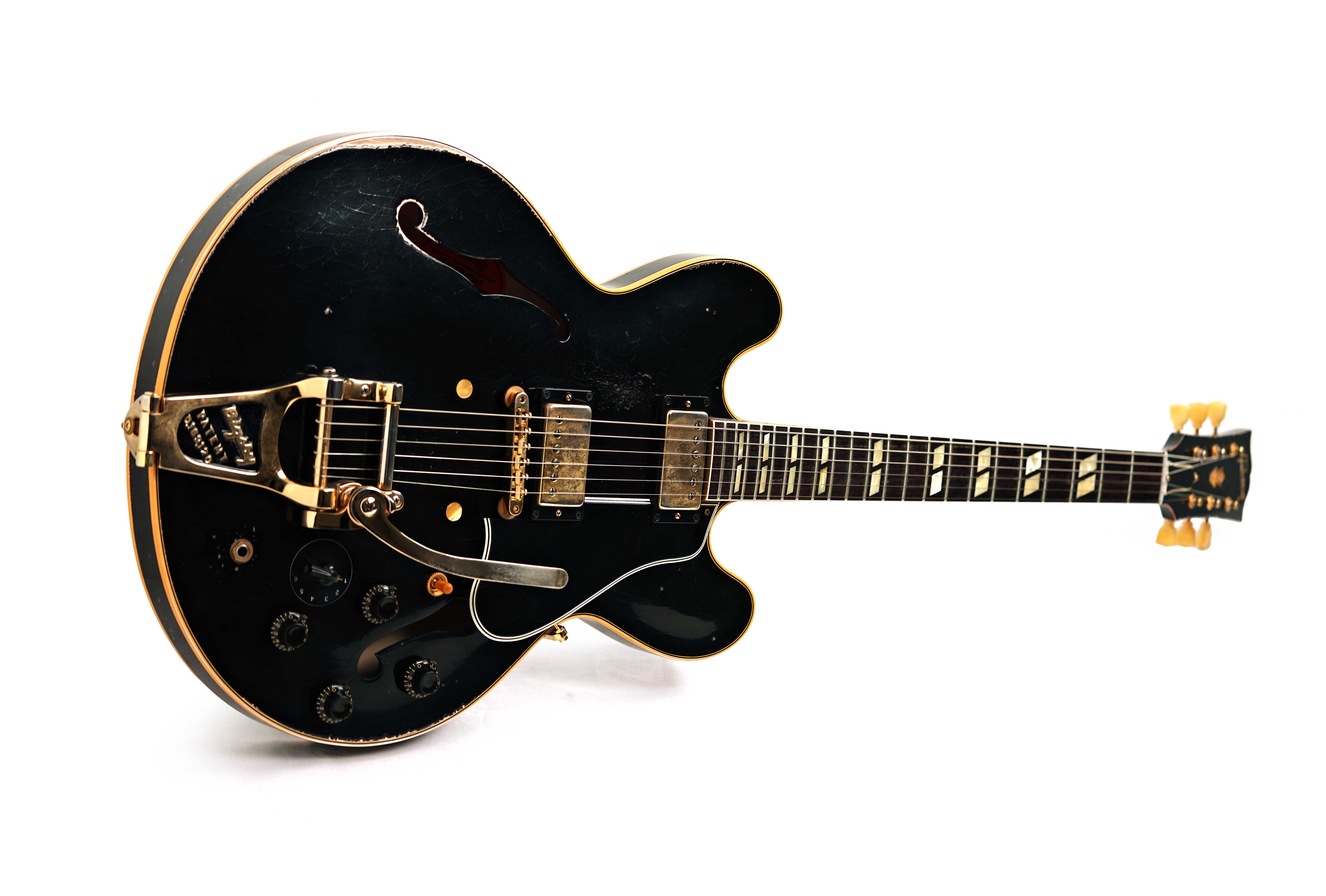 Gibson Custom Shop 1959 ES 345 Varitone Heavy Aged Ebony Bigsby #A960125
