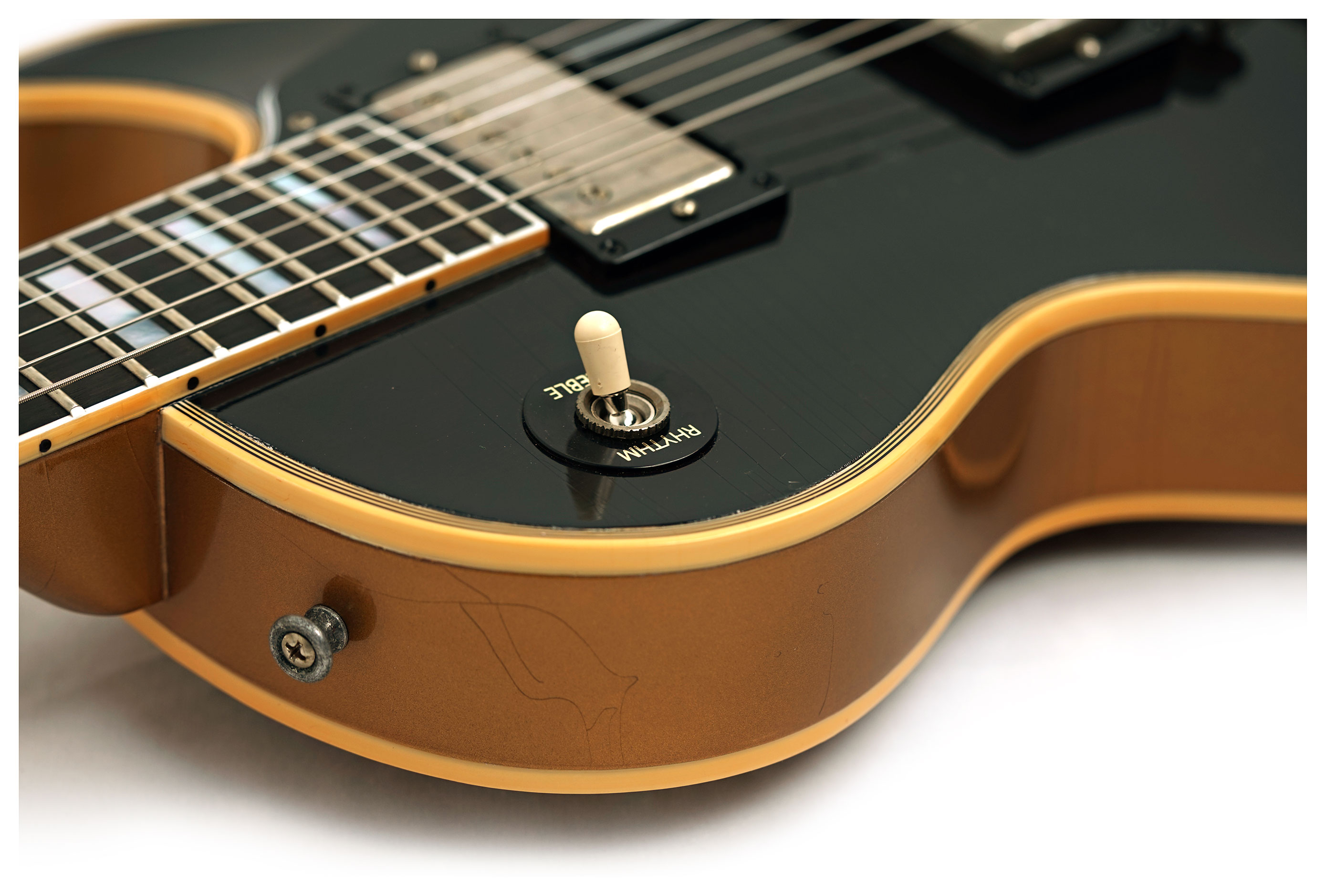 Gibson Custom Shop 1968 Les Paul Custom Ebony Top Gold Back #604498