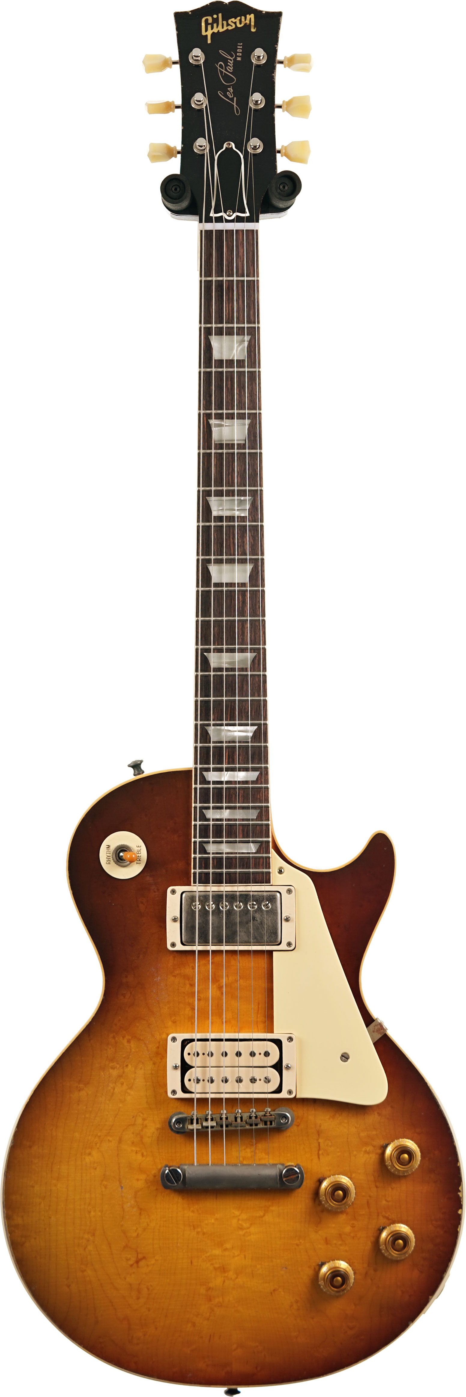 Gibson Custom Shop 1959 Les Paul Standard Birdseye Maple BOTB Page 151 Light Aged Peach Tea Burst #960059