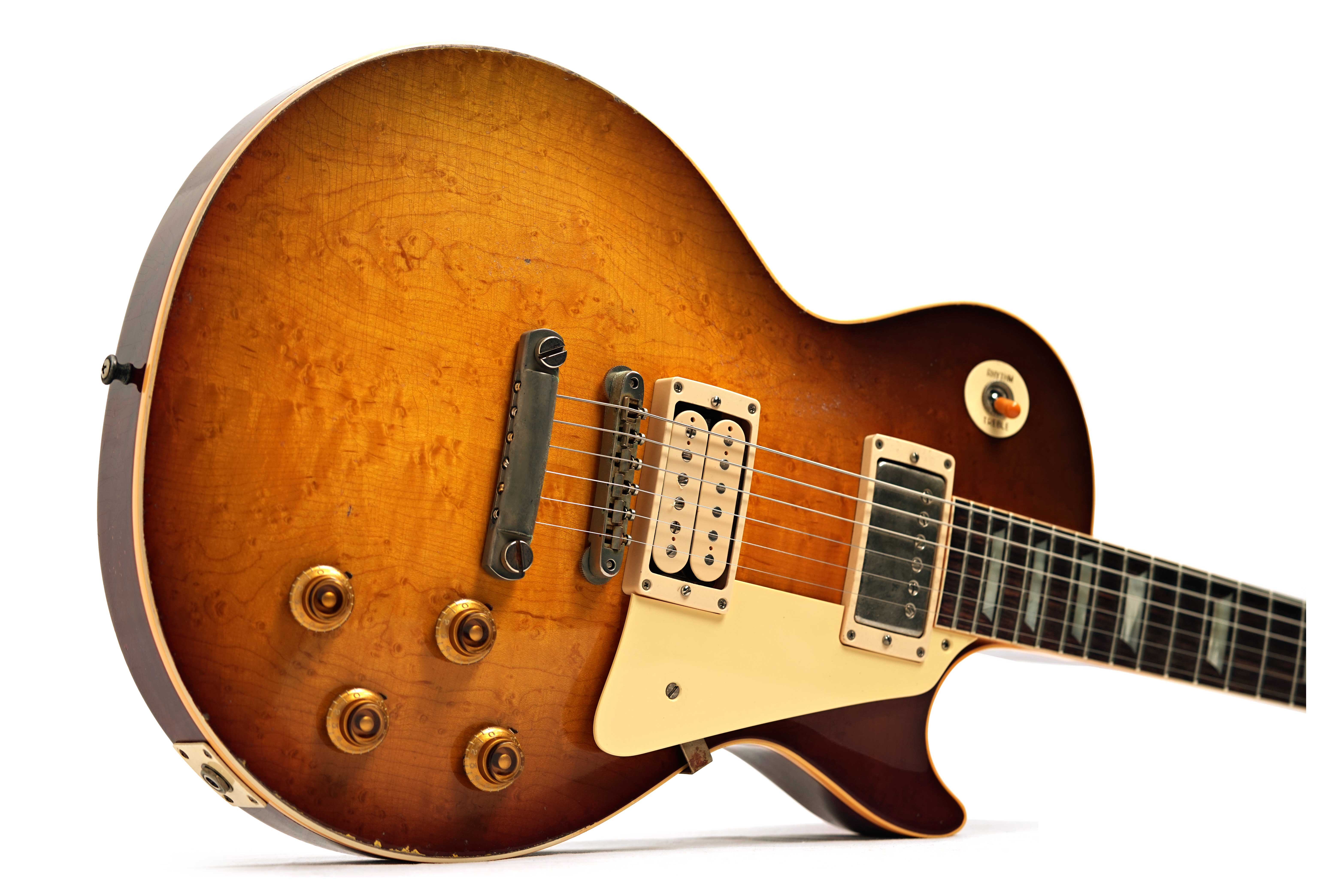 Gibson Custom Shop 1959 Les Paul Standard Birdseye Maple BOTB Page 151 Light Aged Peach Tea Burst #960059
