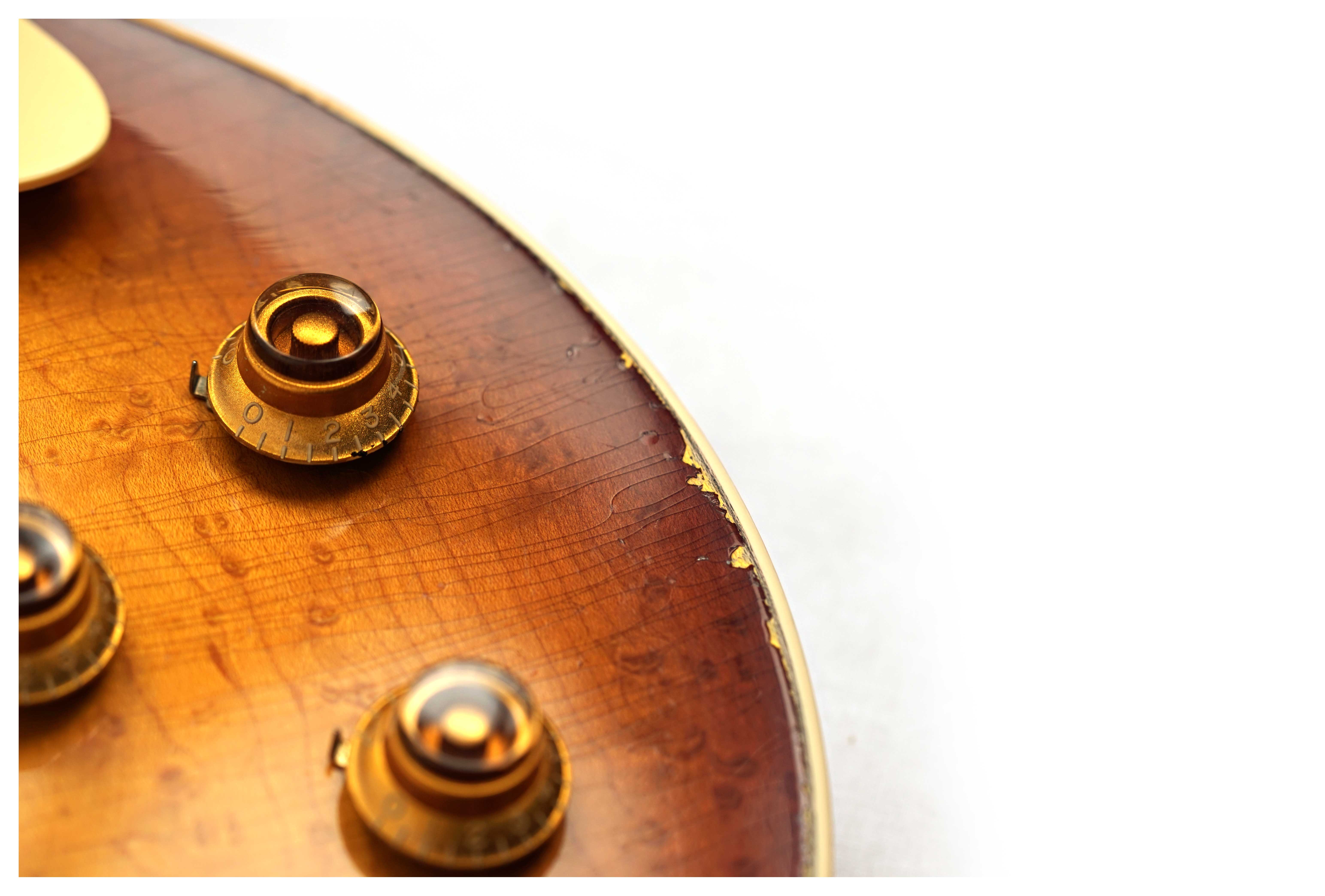 Gibson Custom Shop 1959 Les Paul Standard Birdseye Maple BOTB Page 151 Light Aged Peach Tea Burst #960059