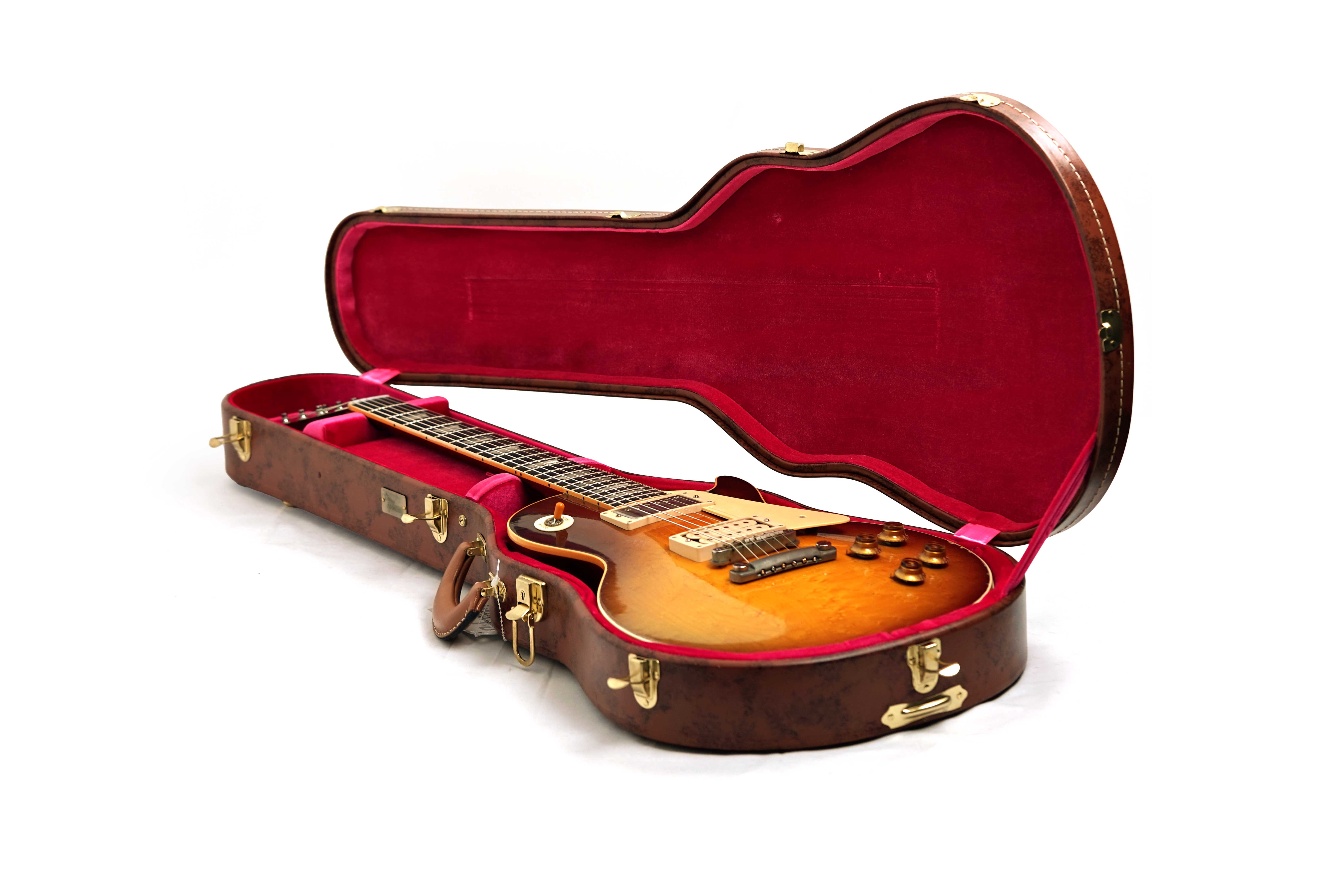 Gibson Custom Shop 1959 Les Paul Standard Birdseye Maple BOTB Page 151 Light Aged Peach Tea Burst #960059