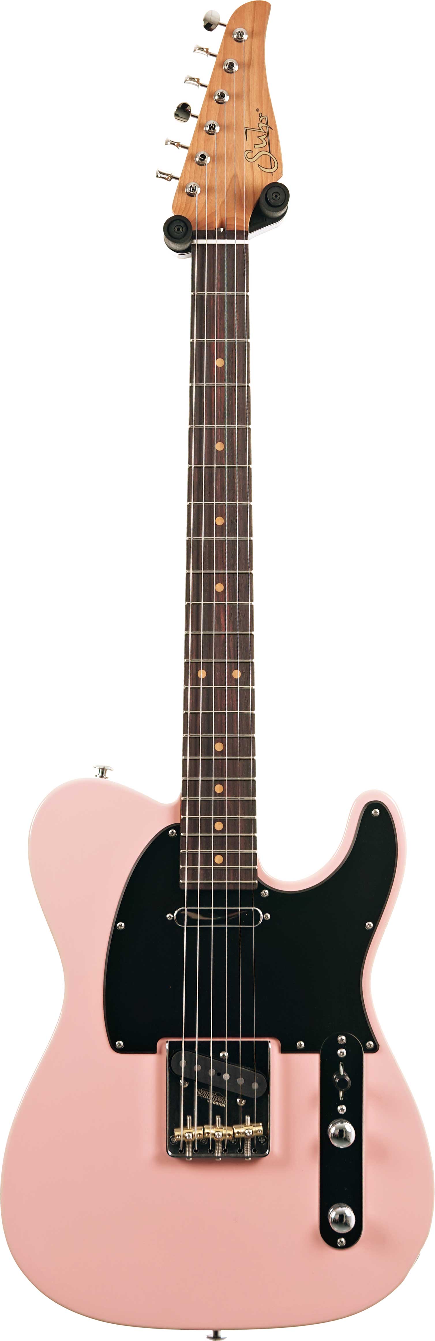 Suhr Dealer Select Classic T Vintage Shell Pink Black Pickguard #94953