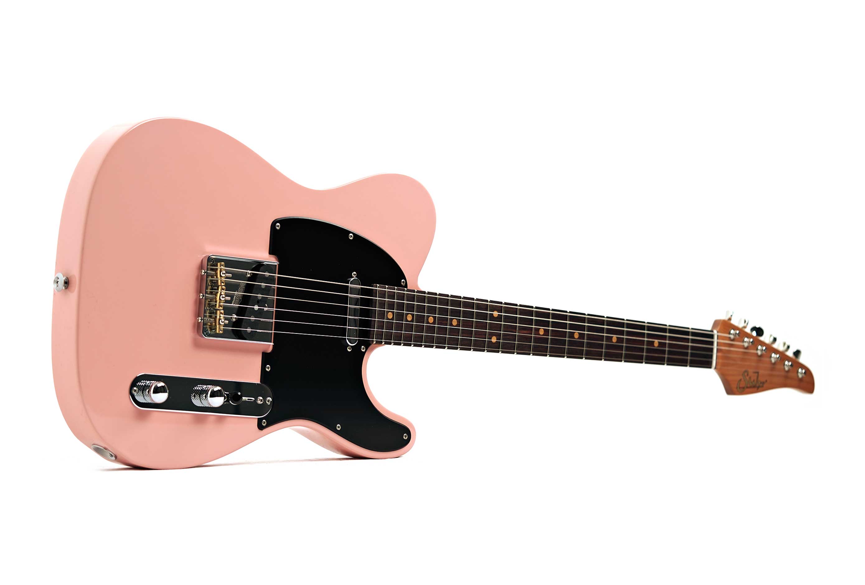 Suhr Dealer Select Classic T Vintage Shell Pink Black Pickguard #94953