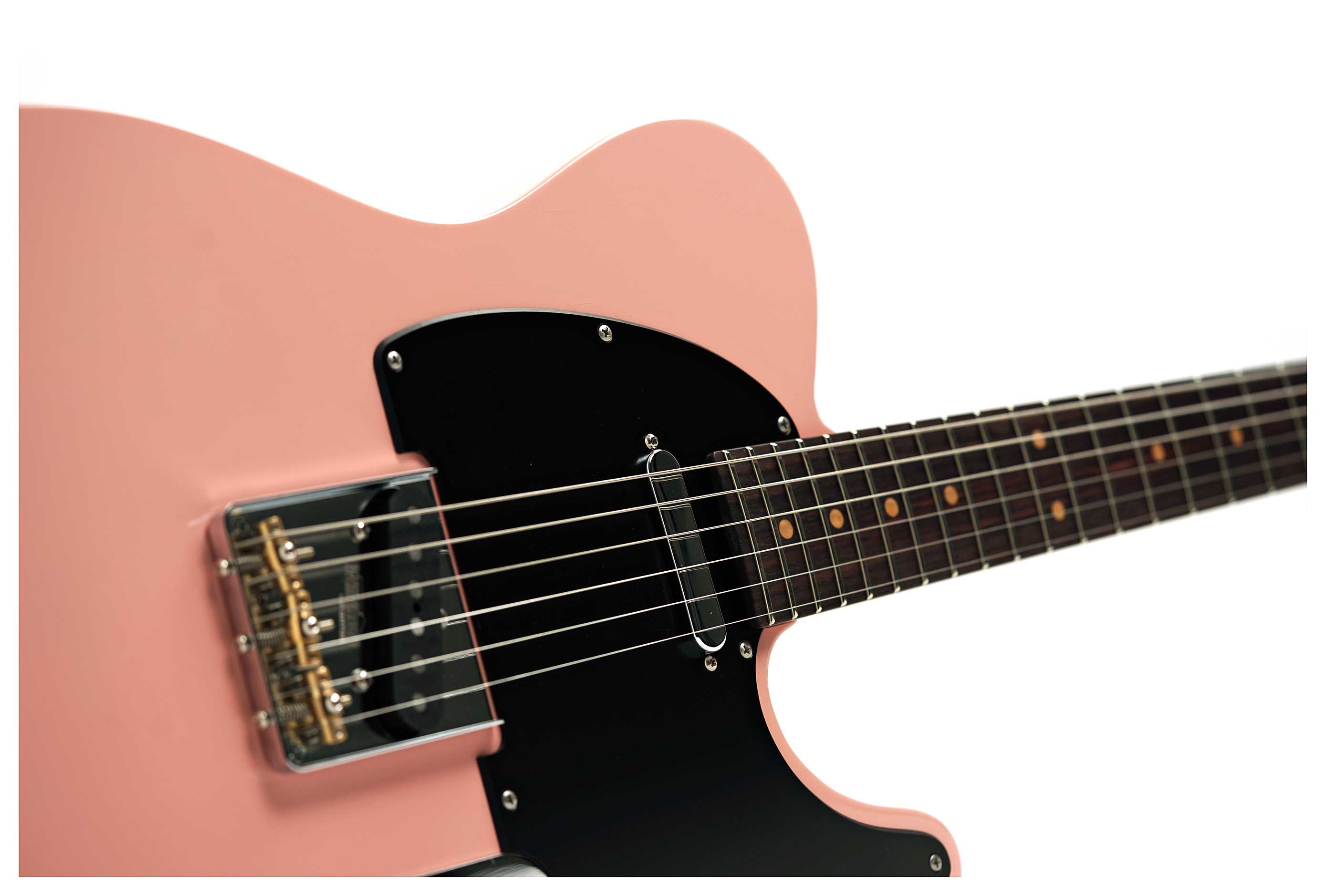 Suhr Dealer Select Classic T Vintage Shell Pink Black Pickguard #94953