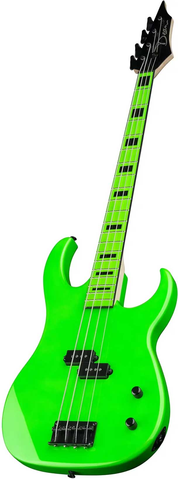 Dean Custom Zone Bass Nuclear Green