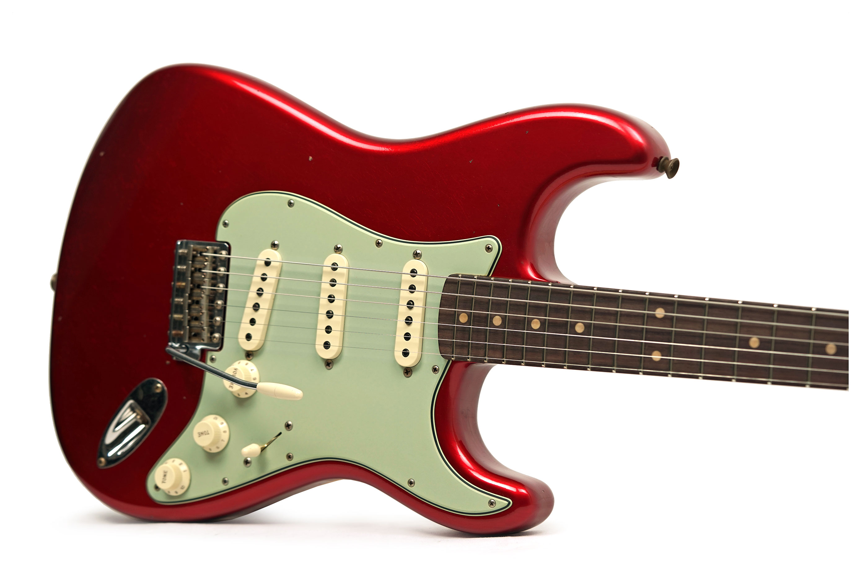 Fender Custom Shop 1960 Stratocaster Journeyman Relic Aged Candy Apple Red Rosewood Fingerboard #CZ591963