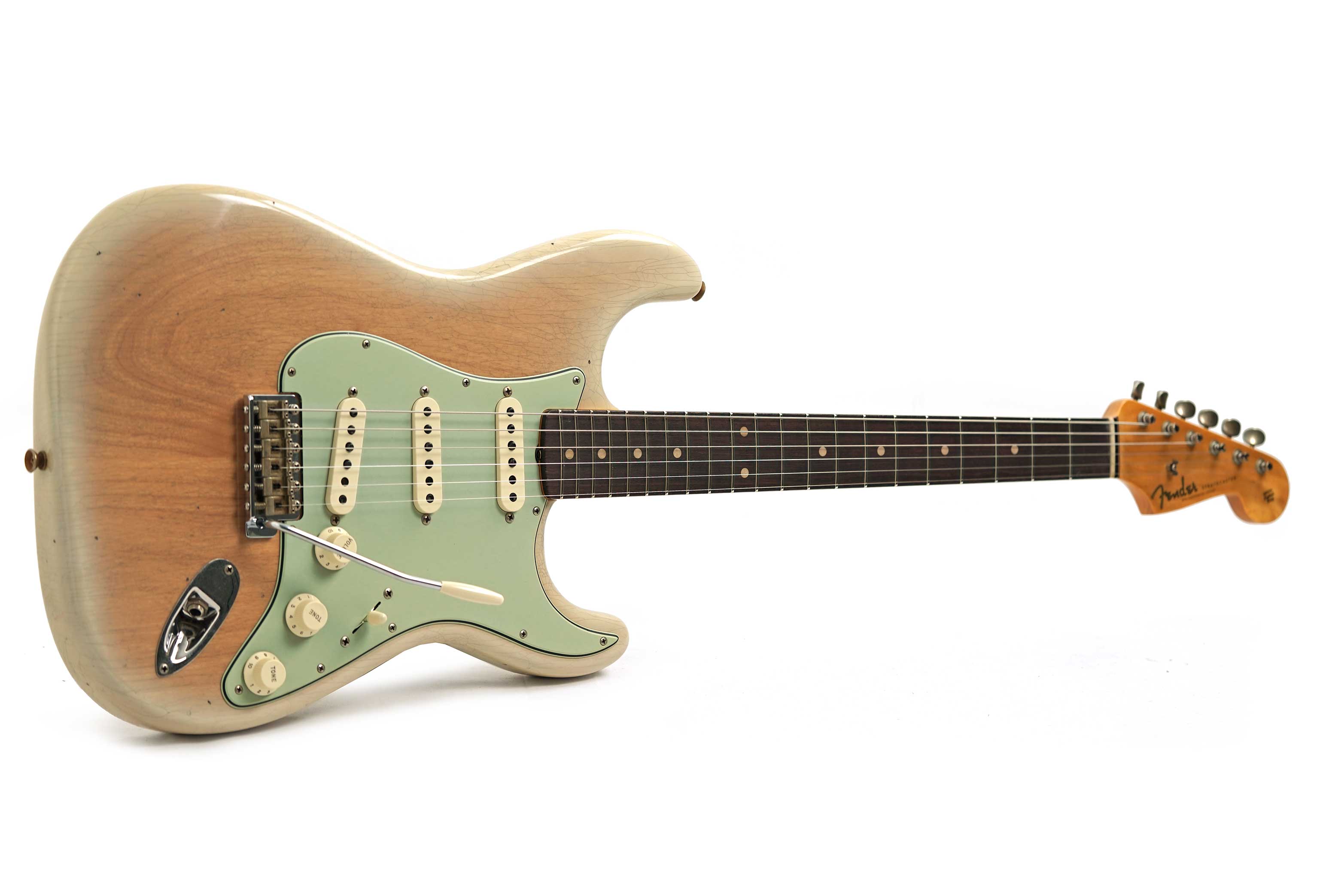 Fender Custom Shop 1960 Stratocaster Journeyman Relic Aged Natural Blonde Rosewood Fingerboard #CZ552263