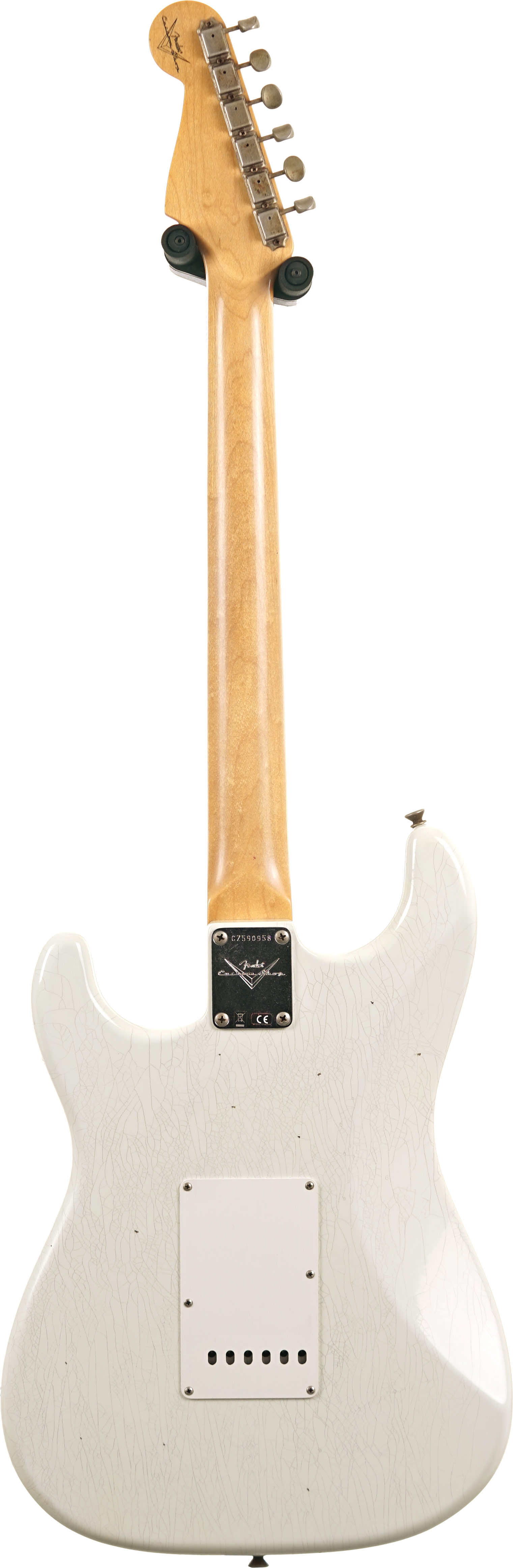 Fender Custom Shop 1960 Stratocaster Journeyman Relic Aged Olympic White Rosewood Fingerboard #CZ590958