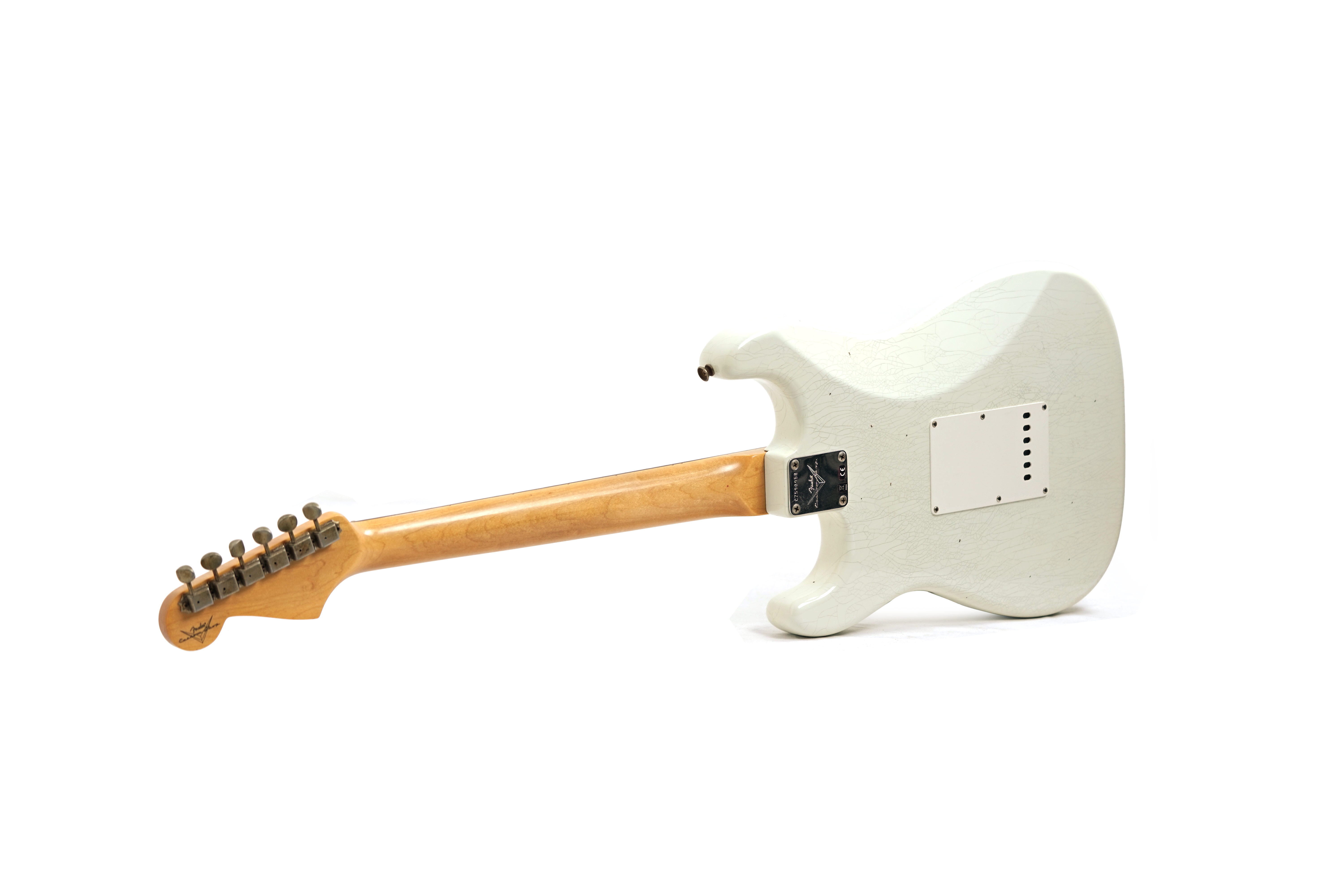 Fender Custom Shop 1960 Stratocaster Journeyman Relic Aged Olympic White Rosewood Fingerboard #CZ590958