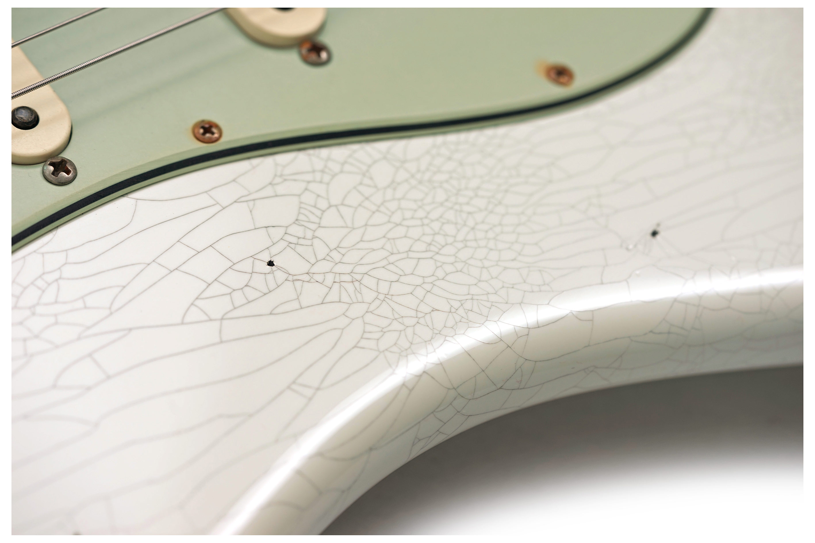 Fender Custom Shop 1960 Stratocaster Journeyman Relic Aged Olympic White Rosewood Fingerboard #CZ590958